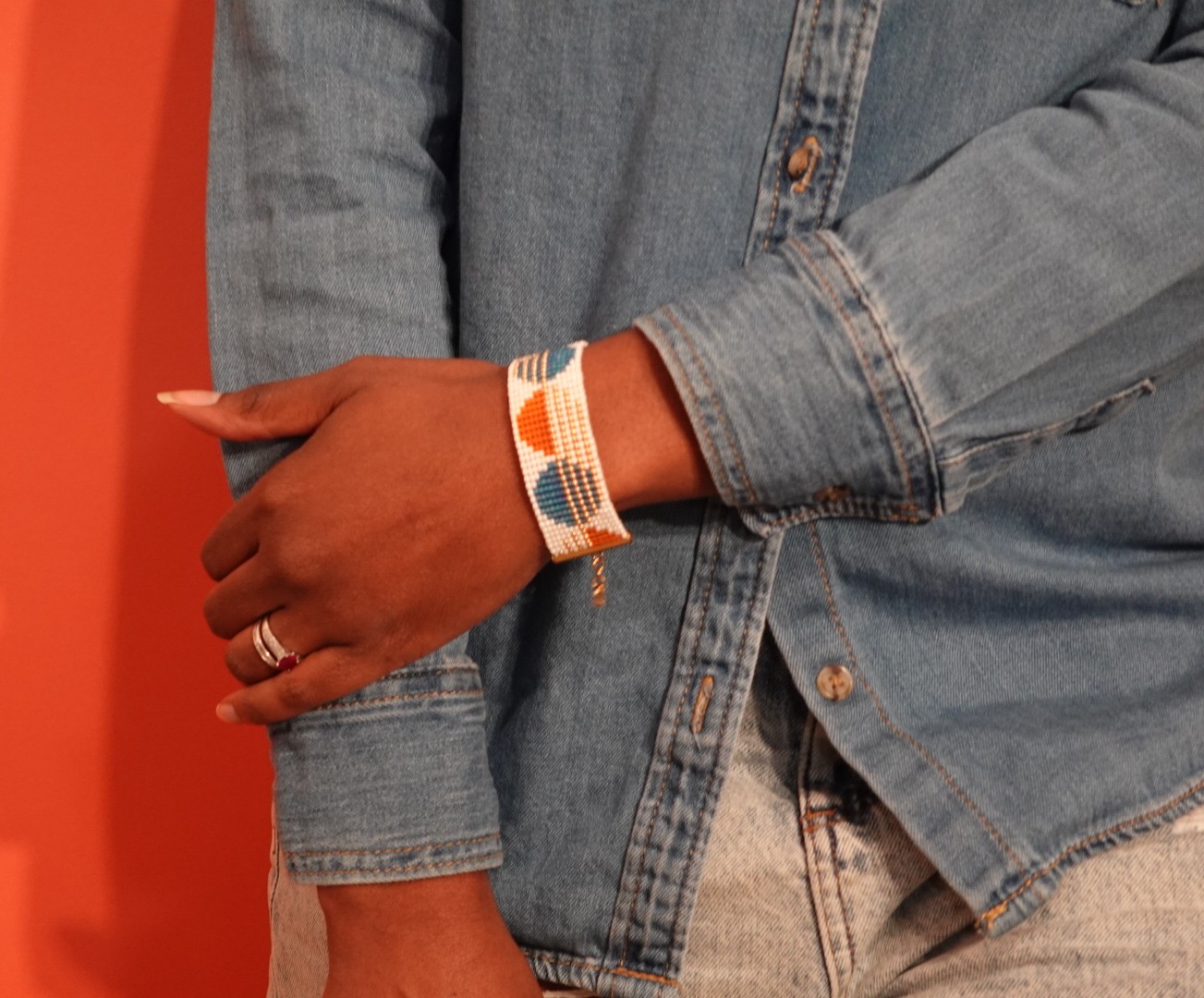 Handmade Beaded Bracelet "Moon collection"