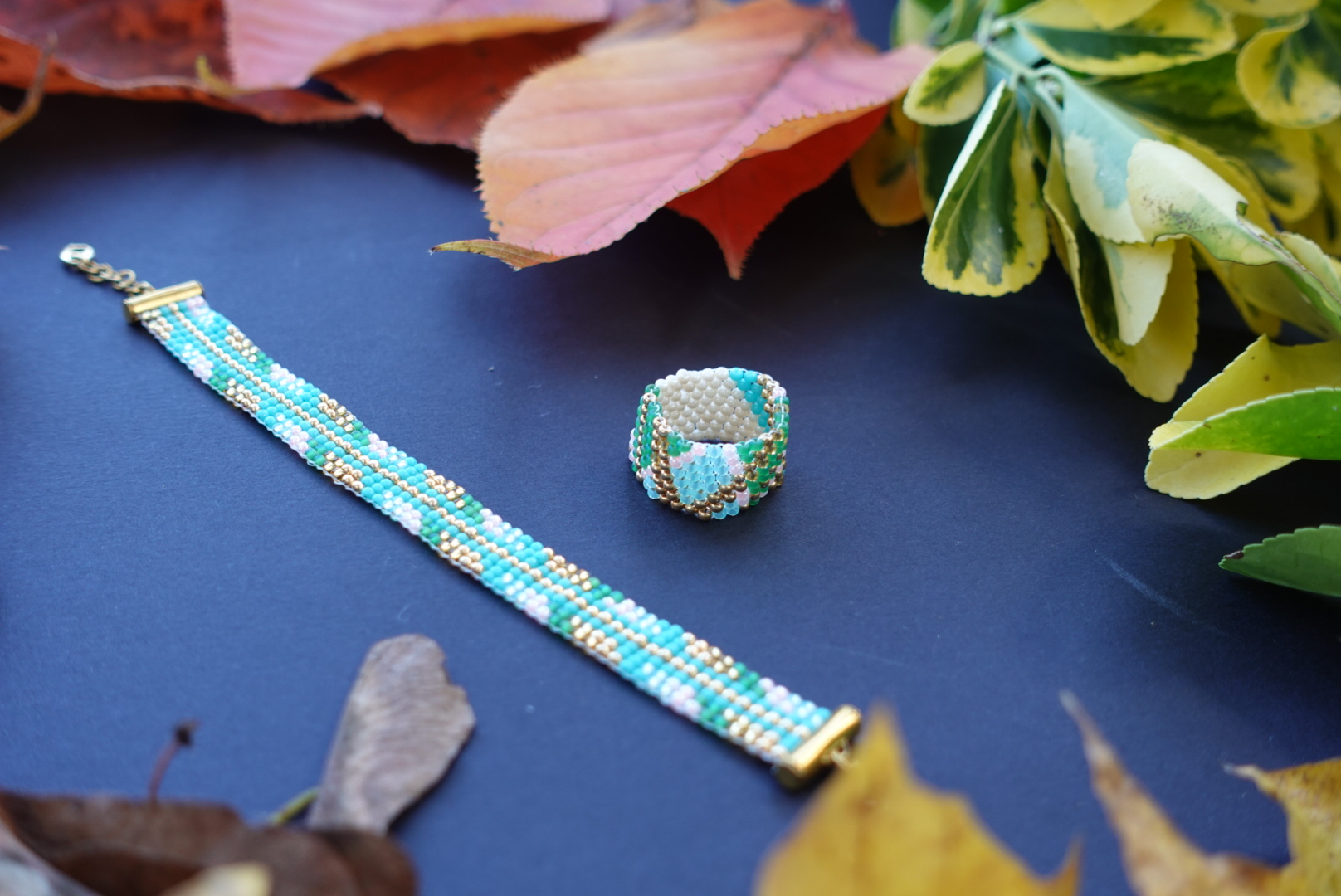 Handmade Beaded Bracelet "Pastel collection"