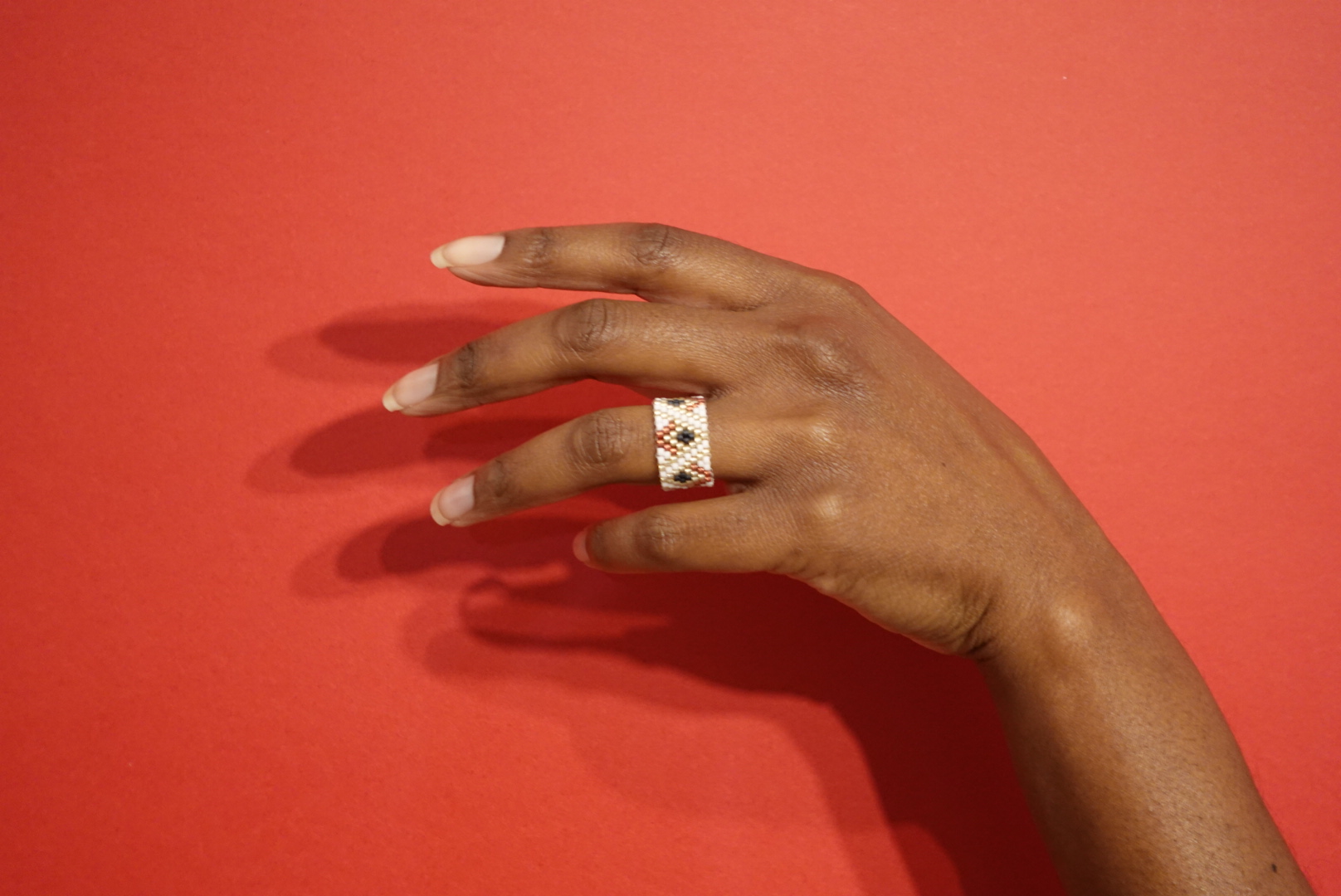 Gold Patterned Statement Ring "Egypt collection"