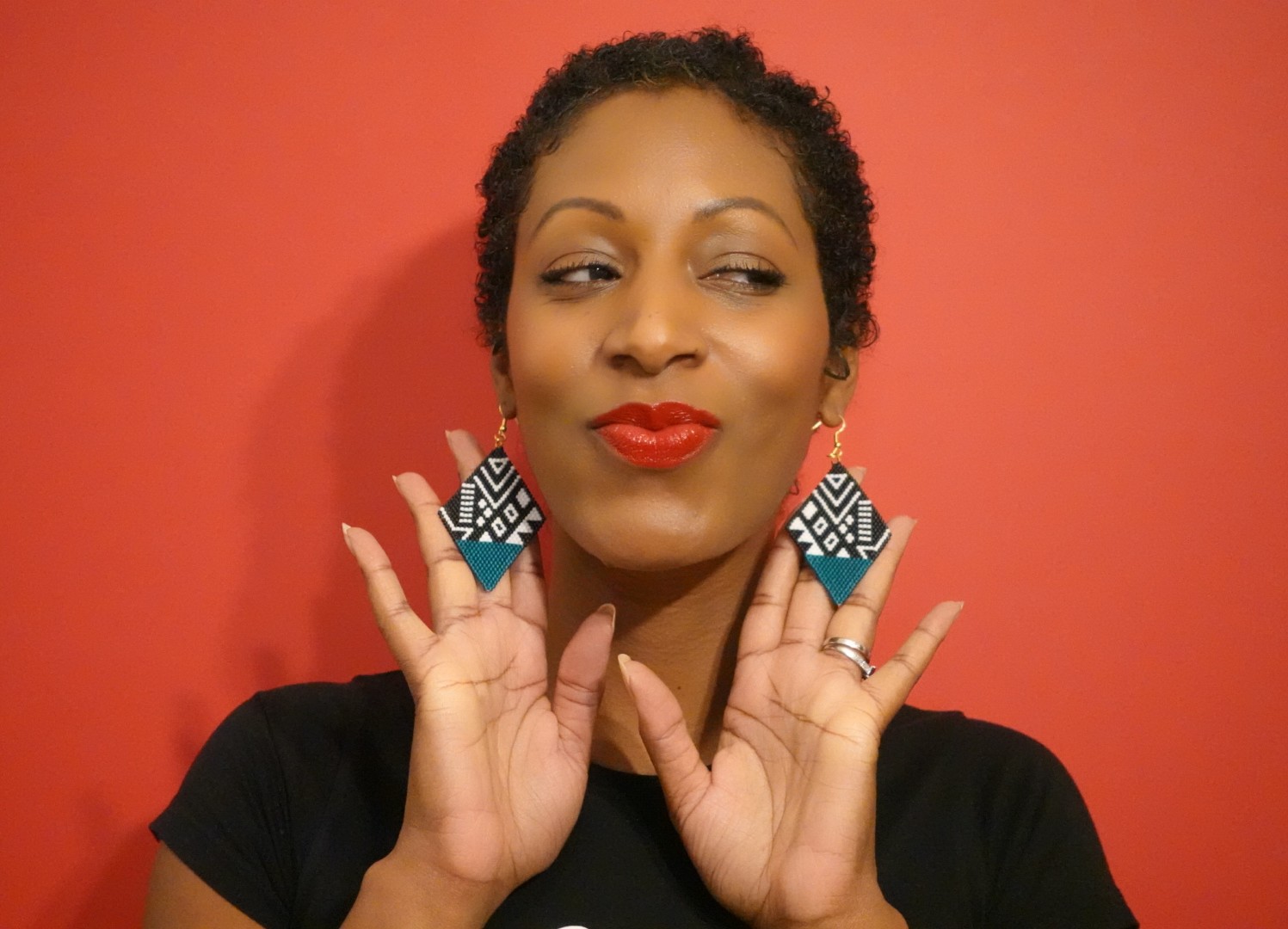 Geometric Wooden Earrings "Tate collection"