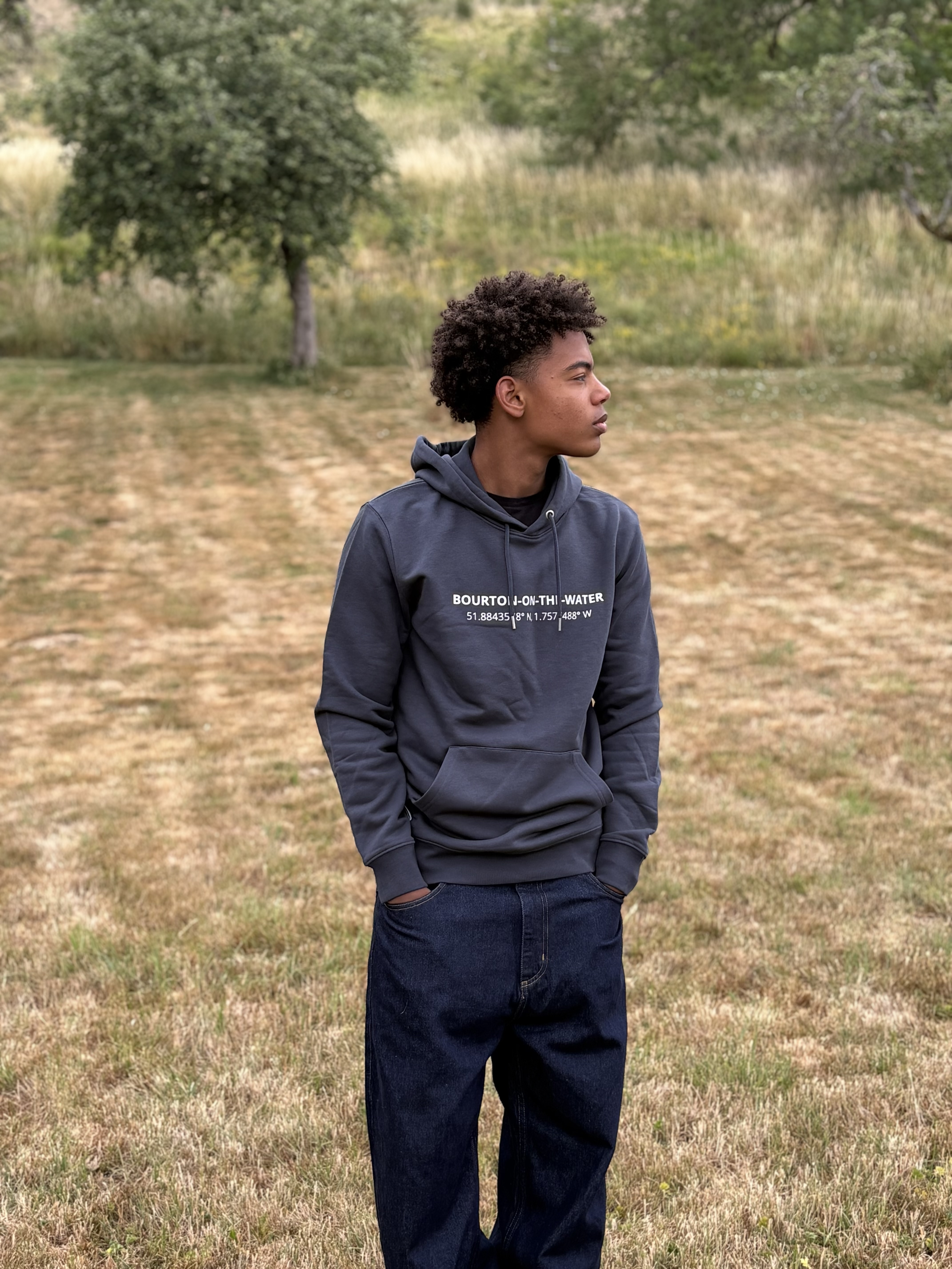 Bourton-on-the-Water Coordinates Hoodie