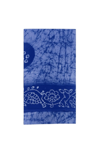 Handcrafted Blue Tie-Dye Fabric