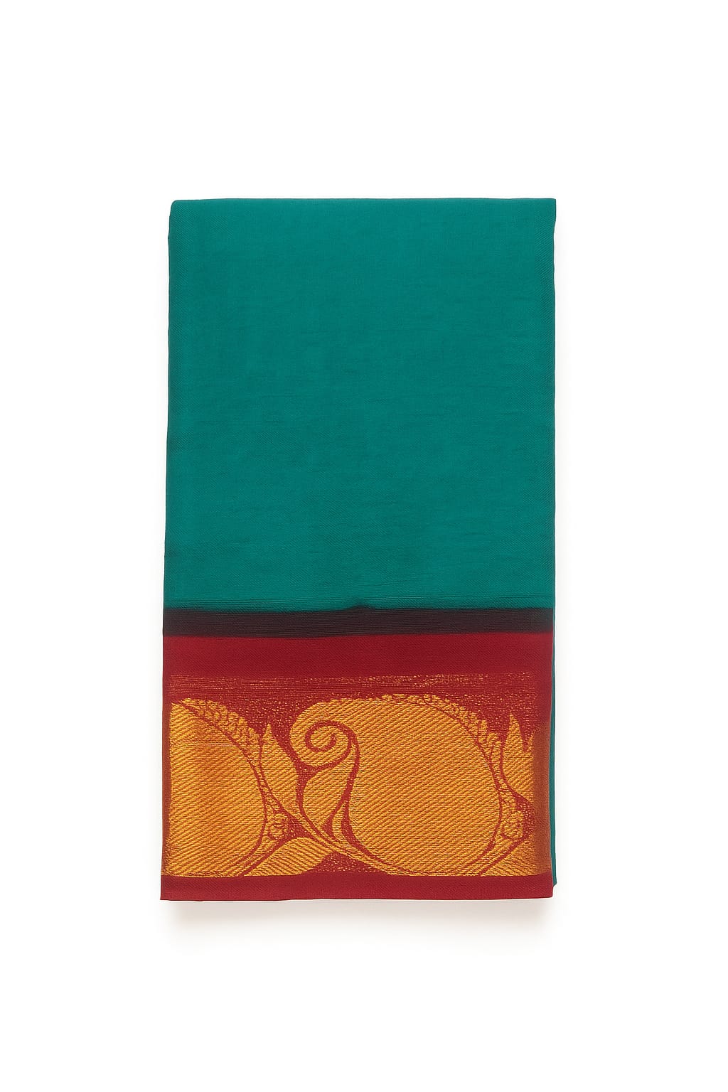 Traditional Green Cotton Saree