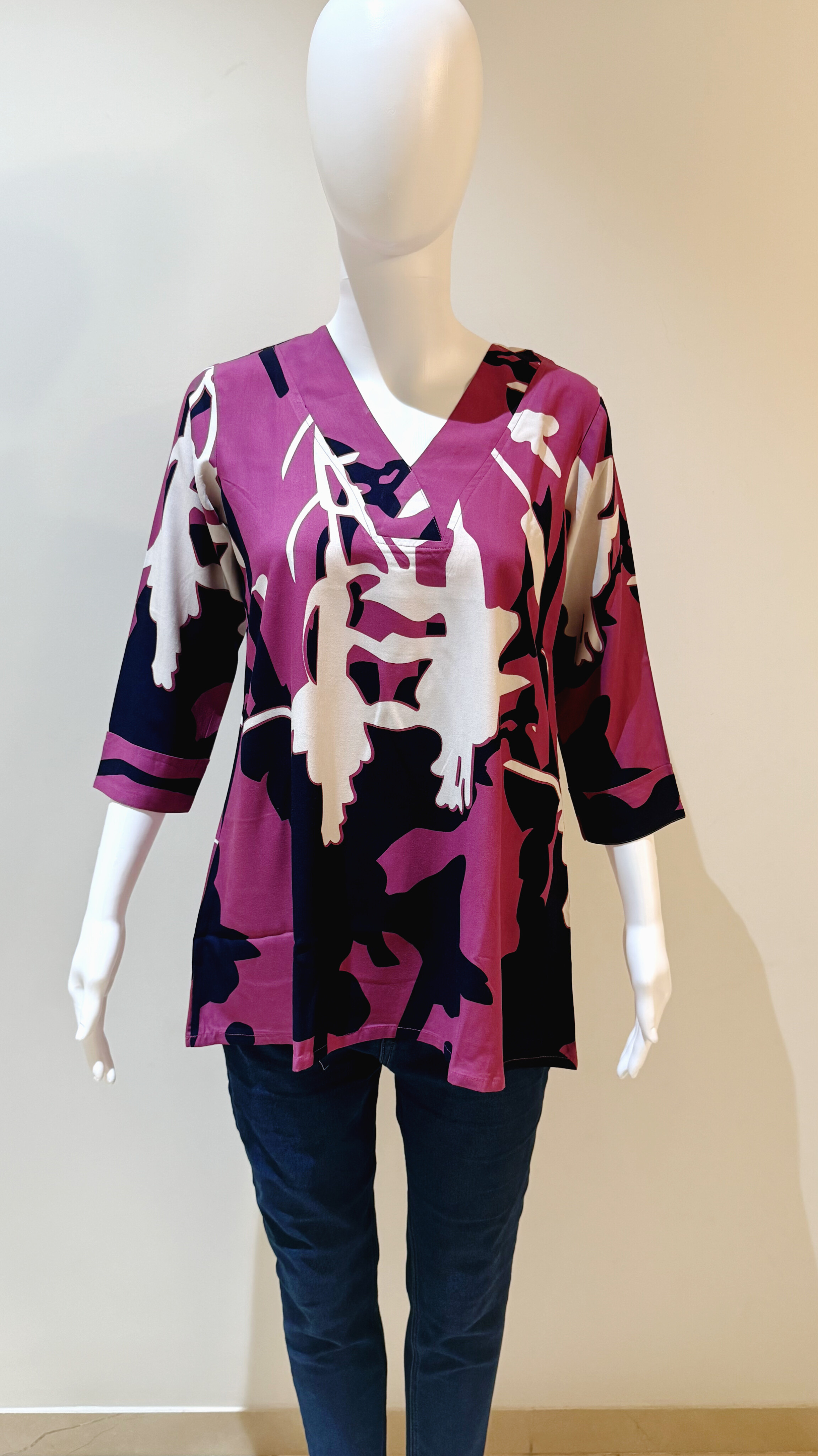 Heavy Rayon Discharge Print 