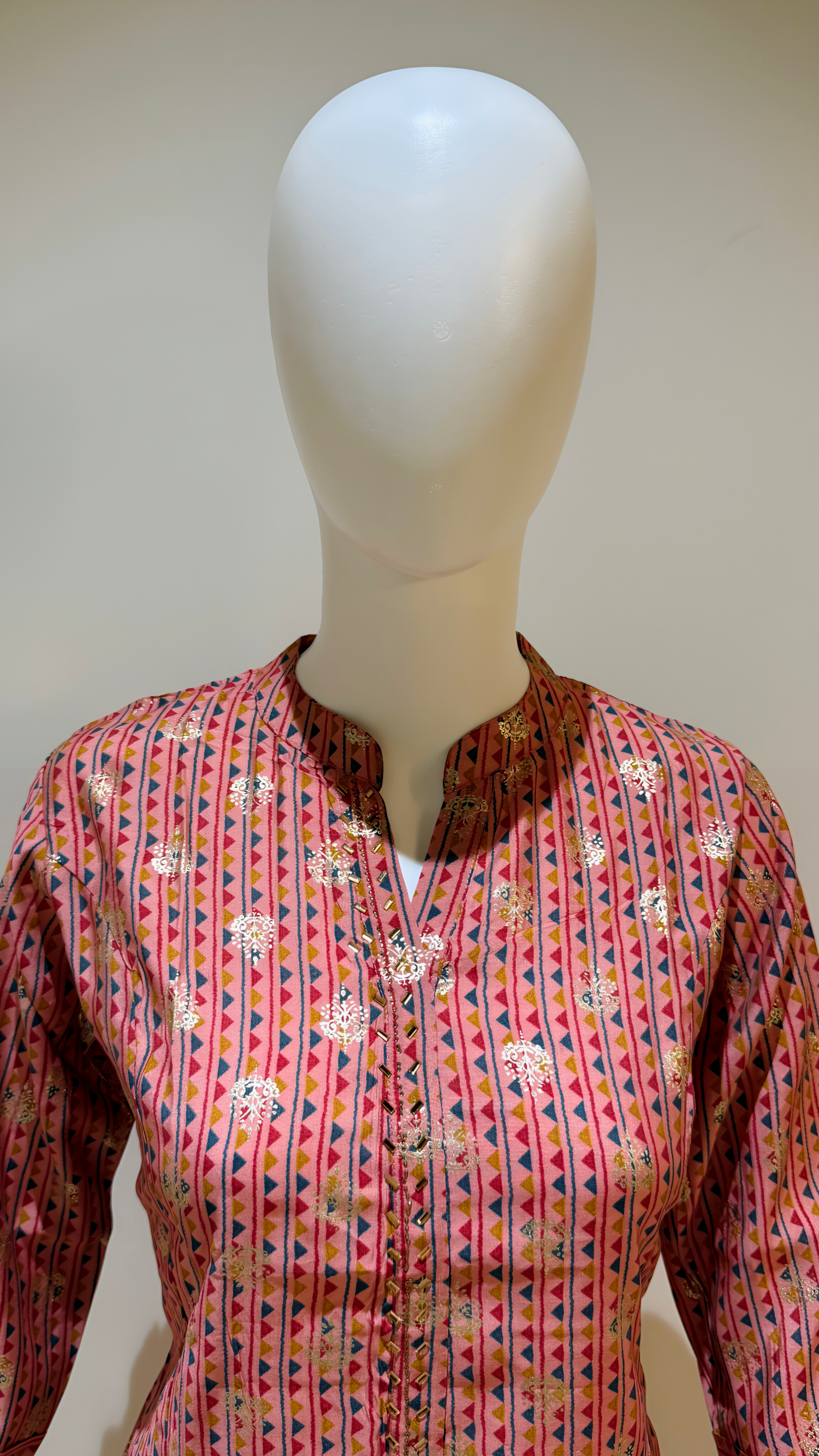 Modal Foil Print With Swaroski Work 