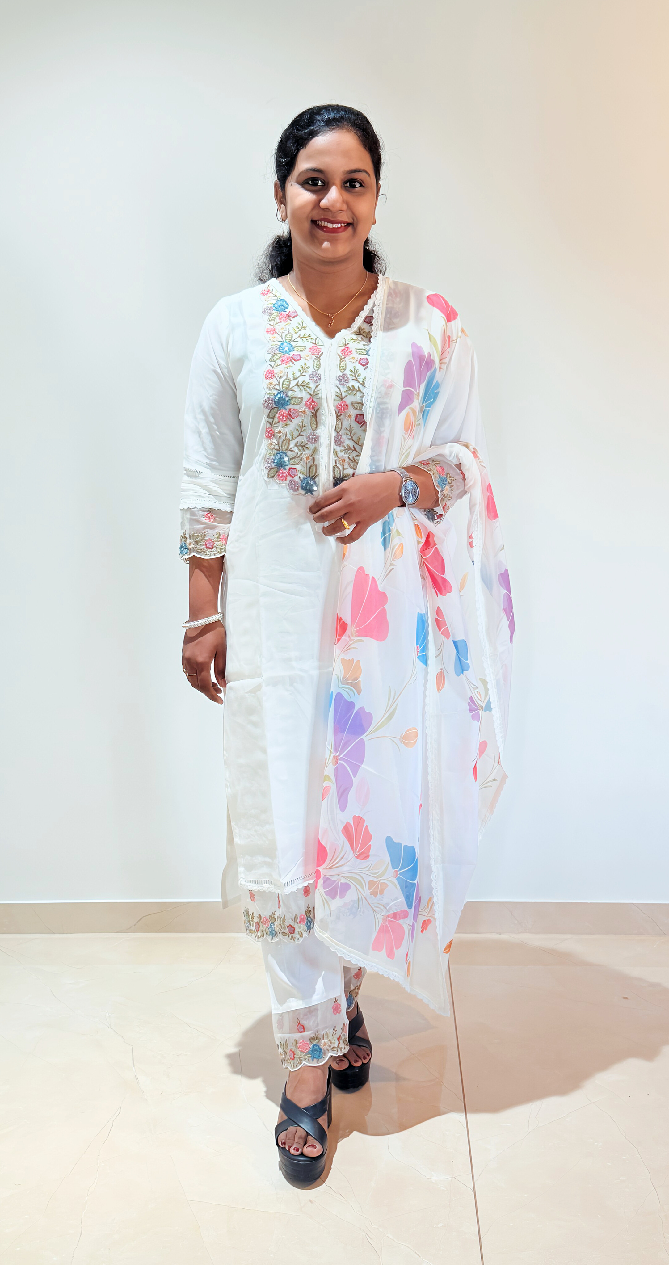 Premium Silk With Embroidery Work 