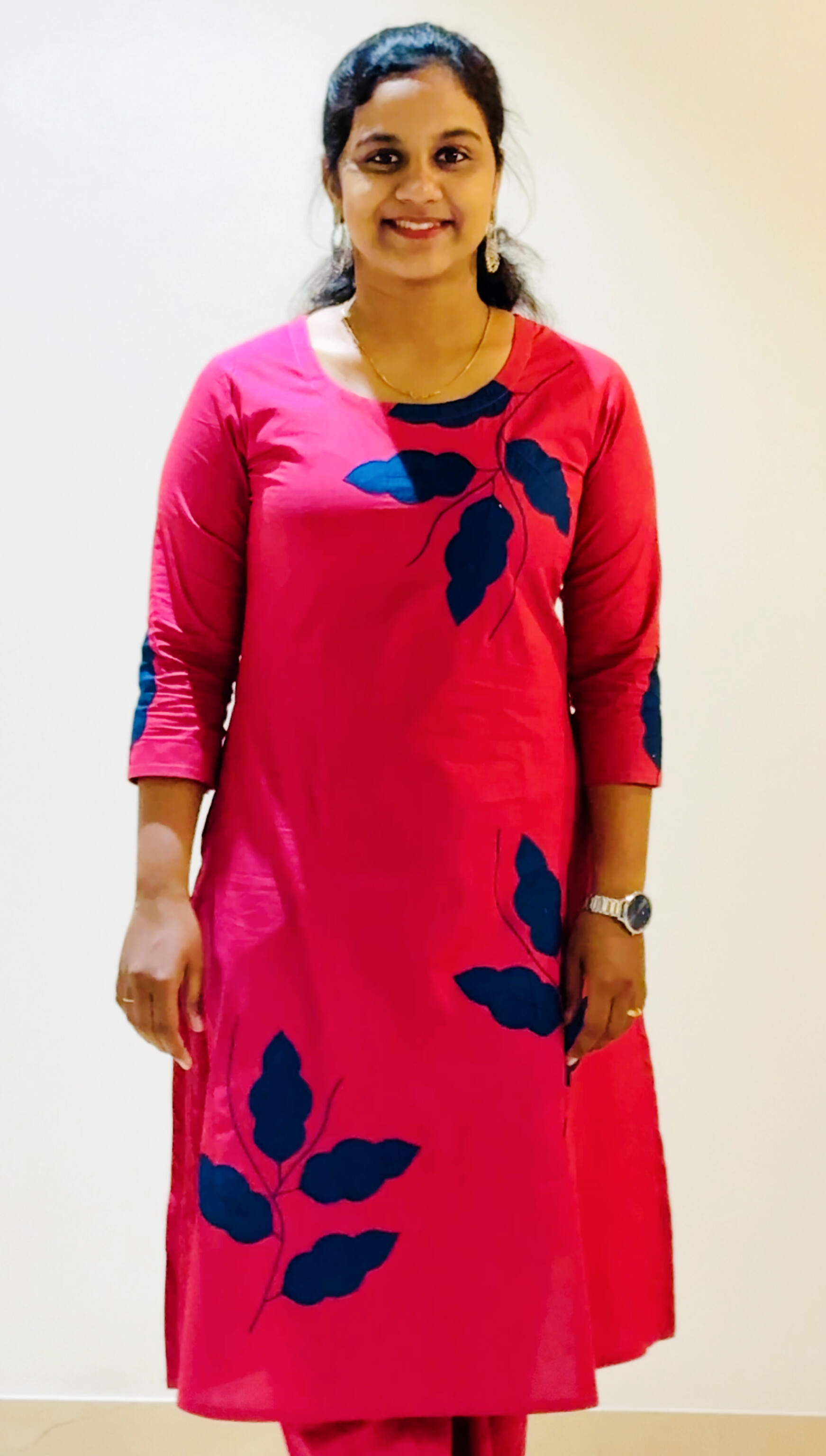 Natural Cotton With Aplique & Manual Work 