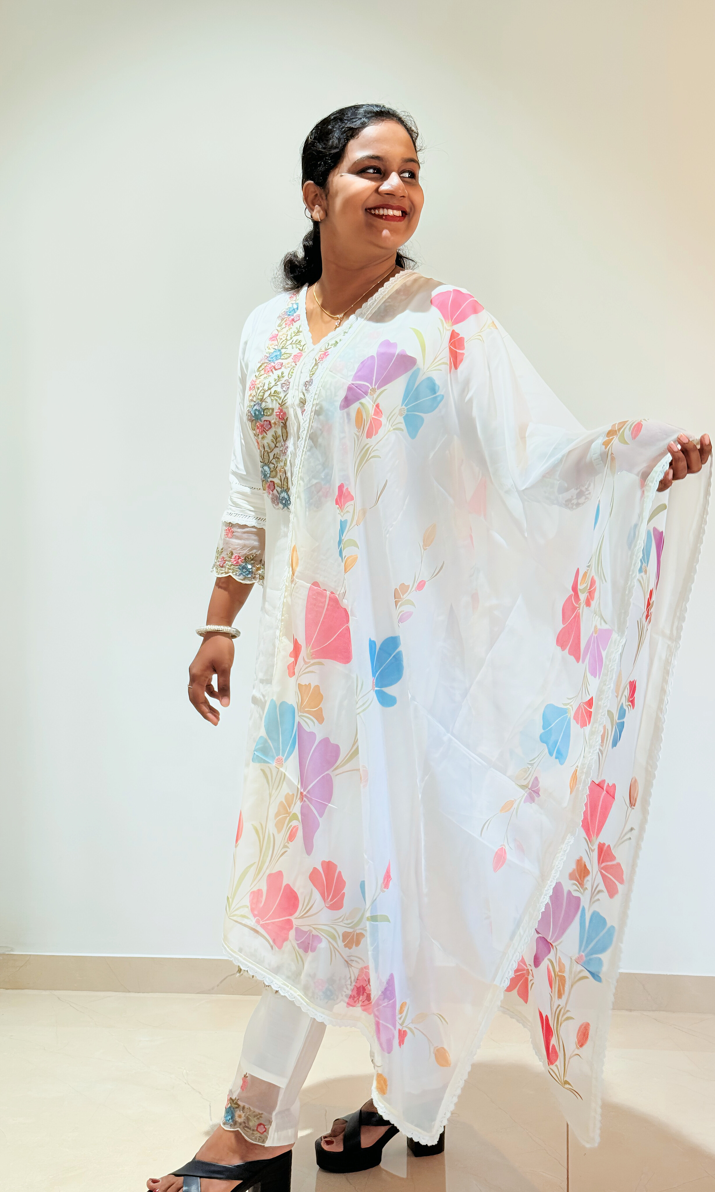 Premium Silk With Embroidery Work 