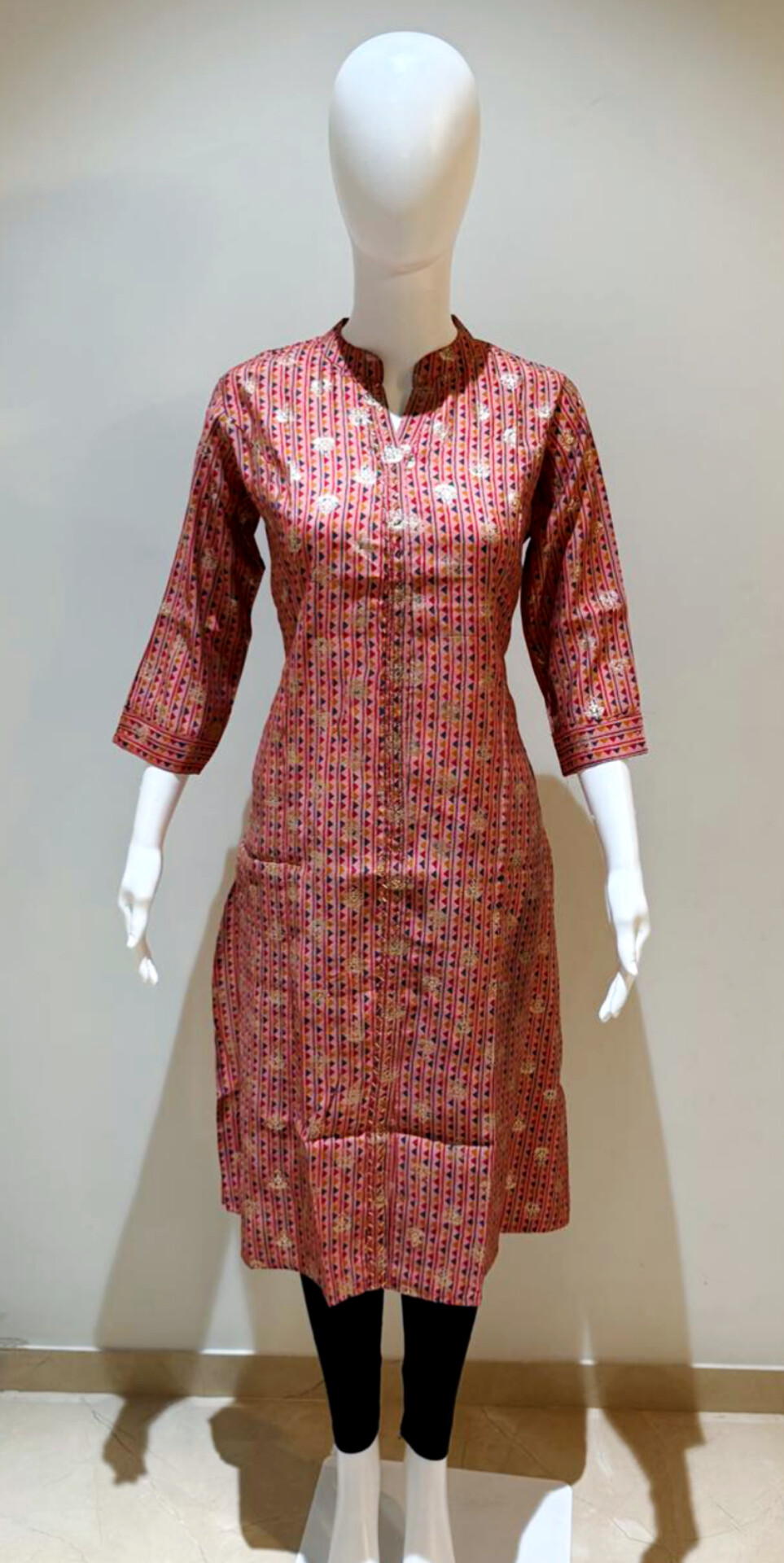 Modal Foil Print With Swaroski Work 