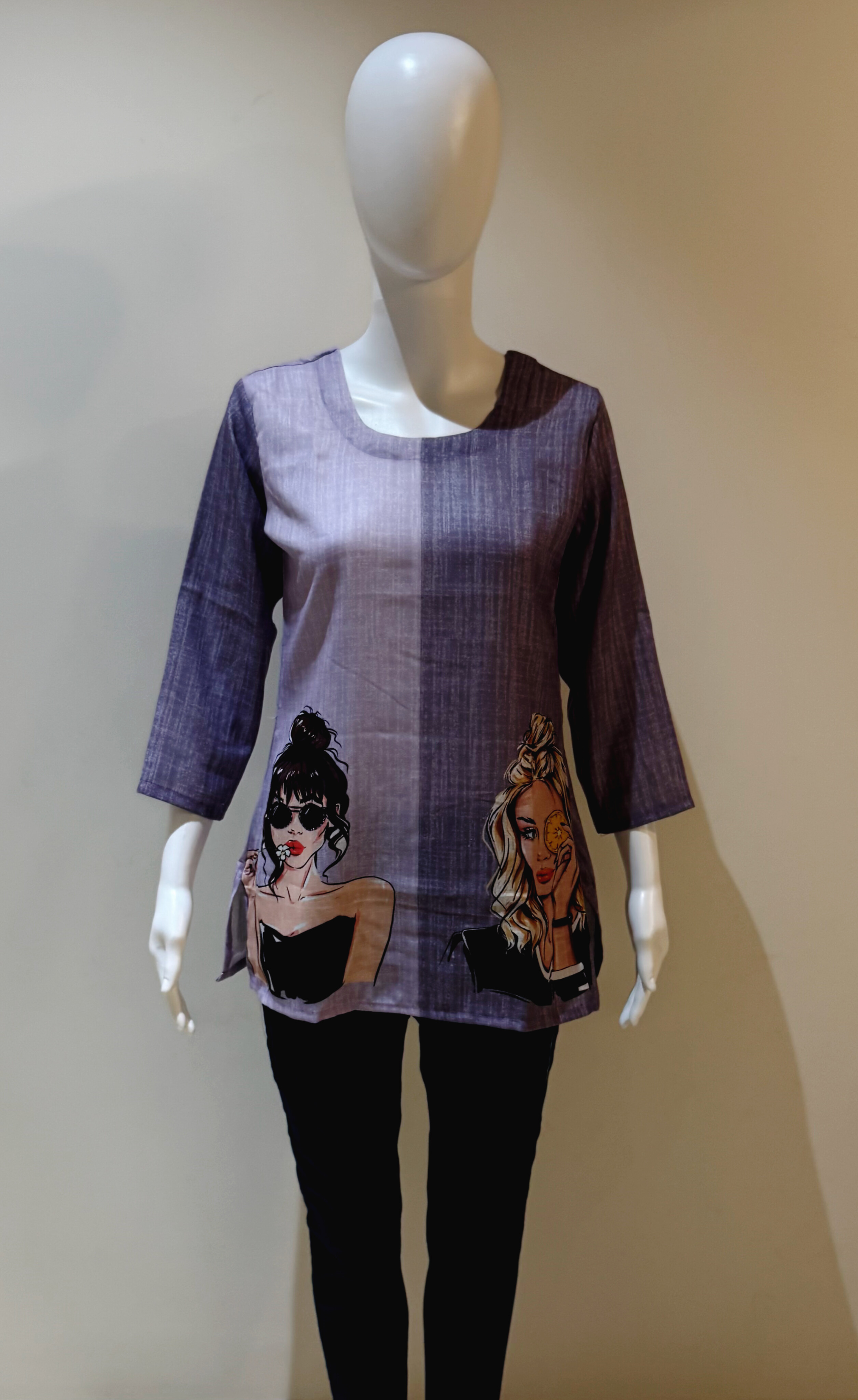 Linen Digital Printed Tunic 