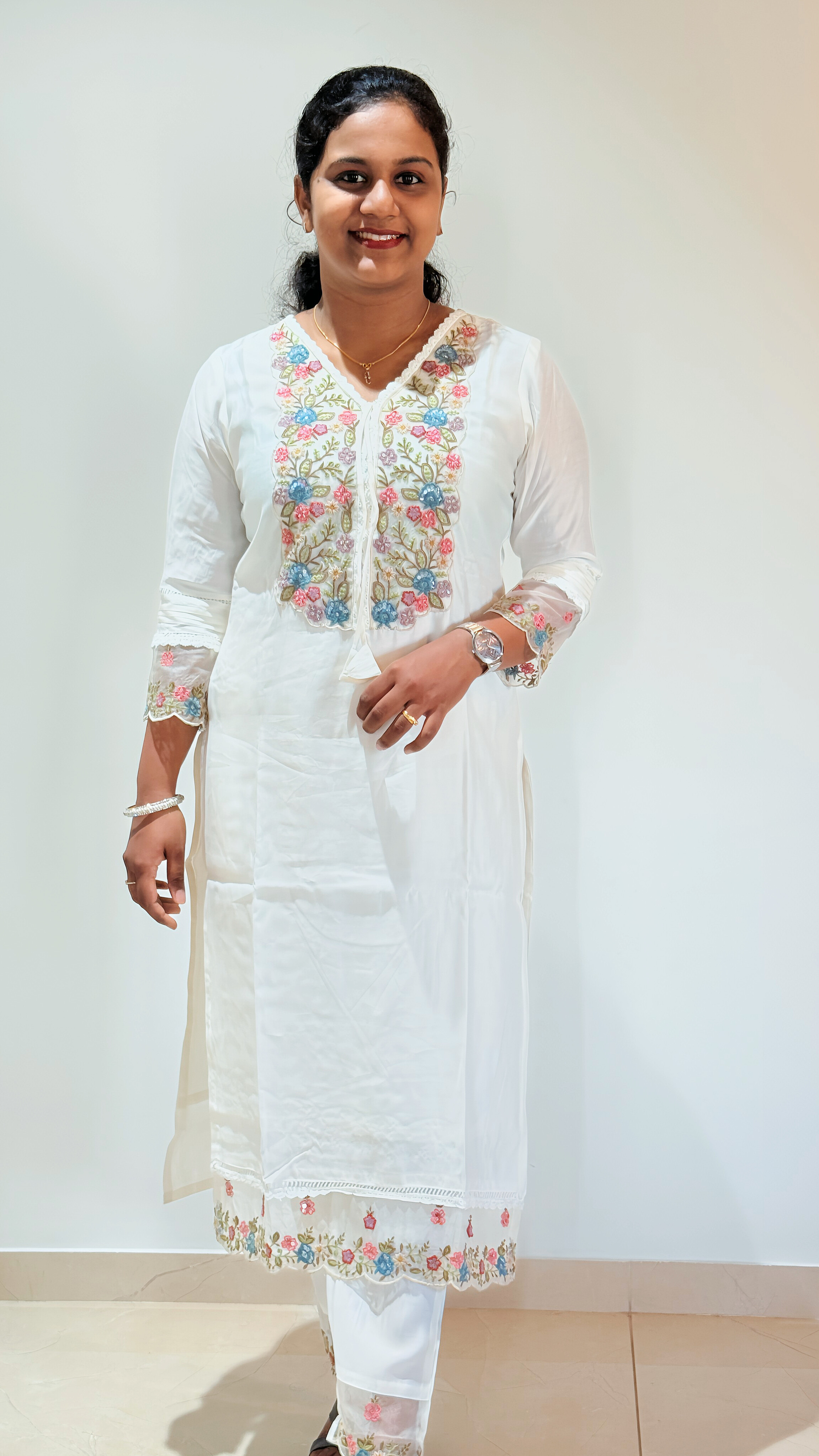 Premium Silk With Embroidery Work 