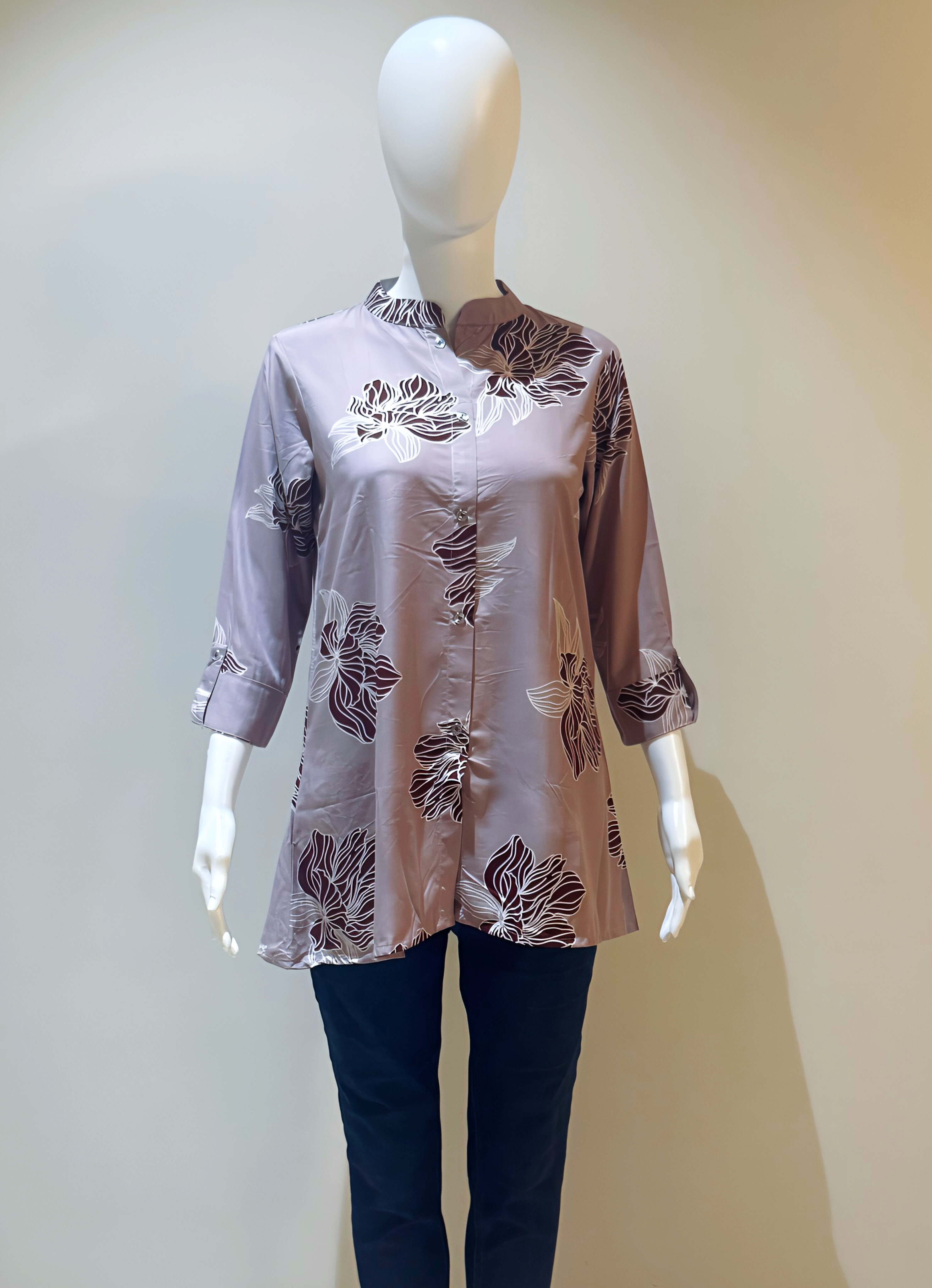 Floral Patterned Tunic Top