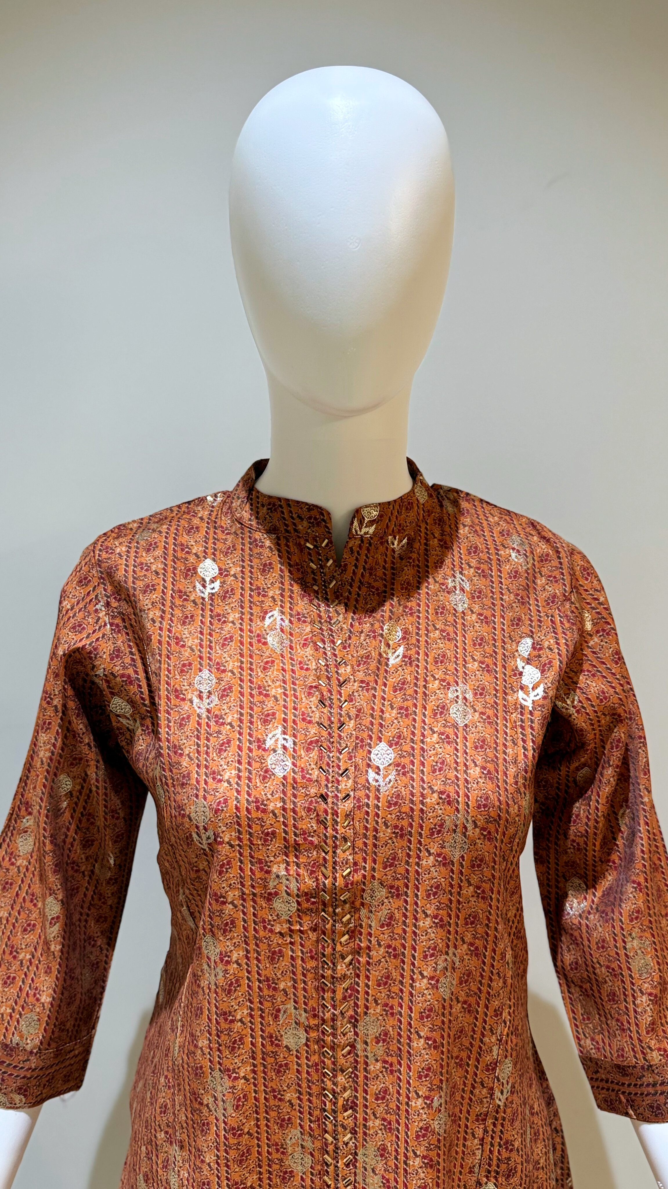 Modal Foil Print With Swaroski Work 