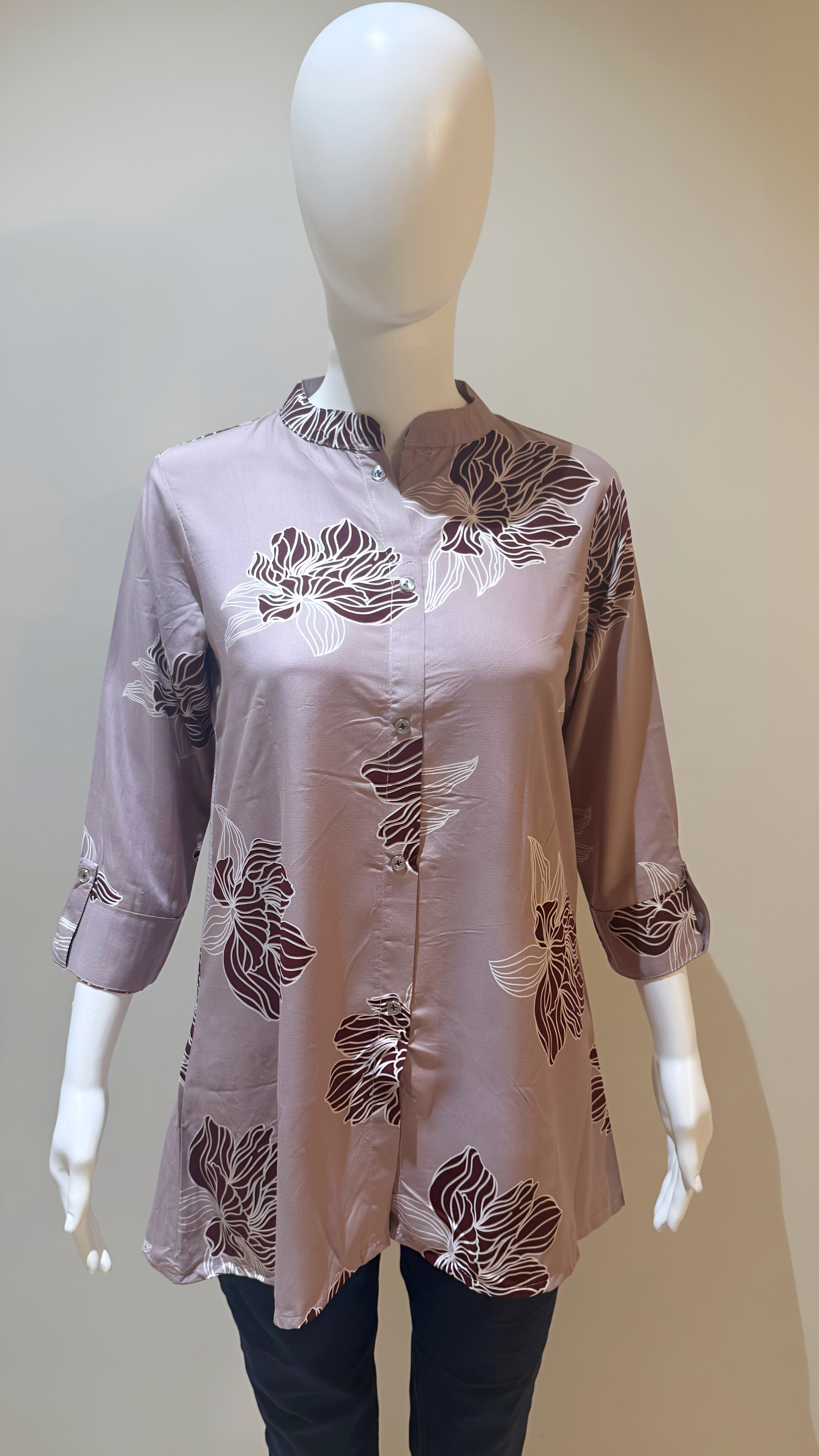 Floral Patterned Tunic Top