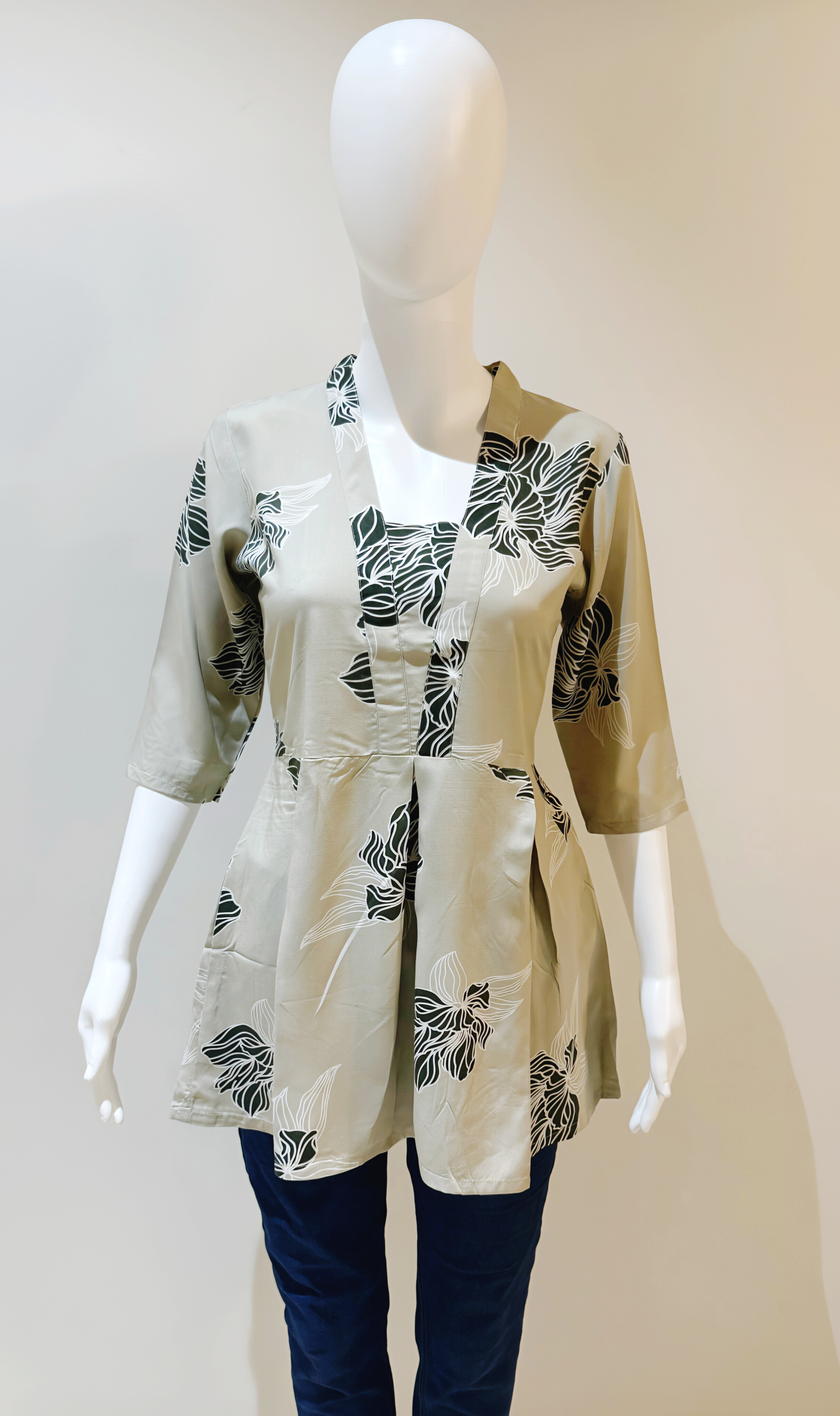 Flared Printed Tunic