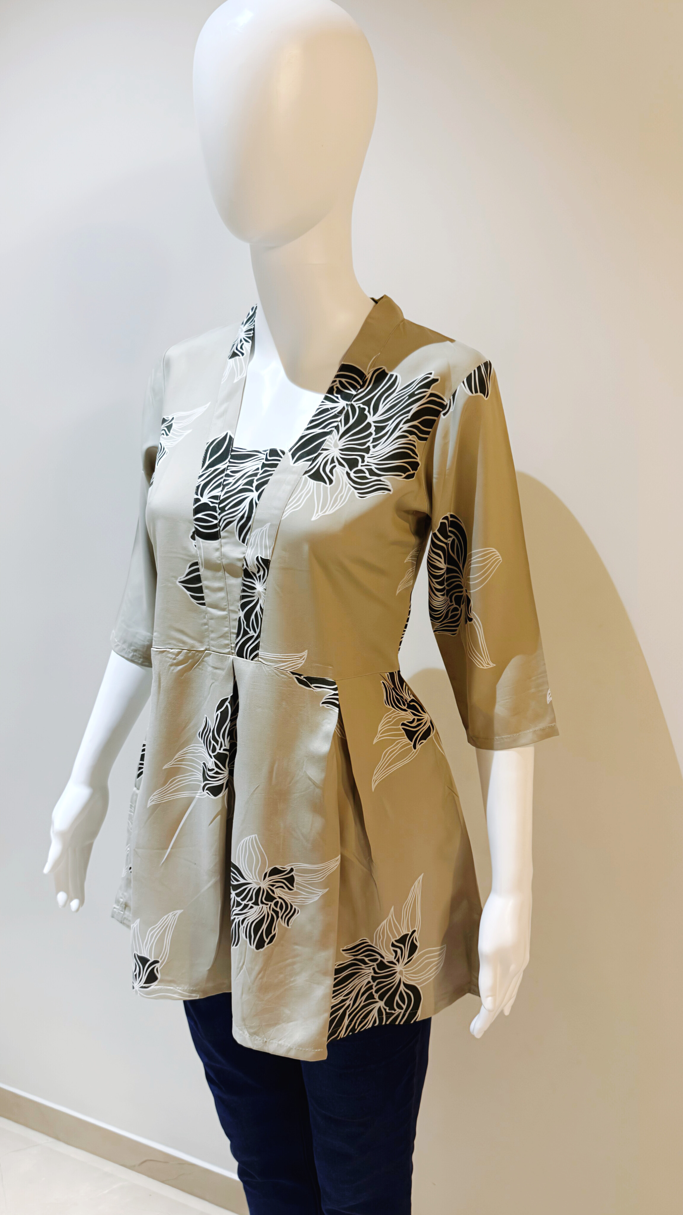 Flared Printed Tunic 