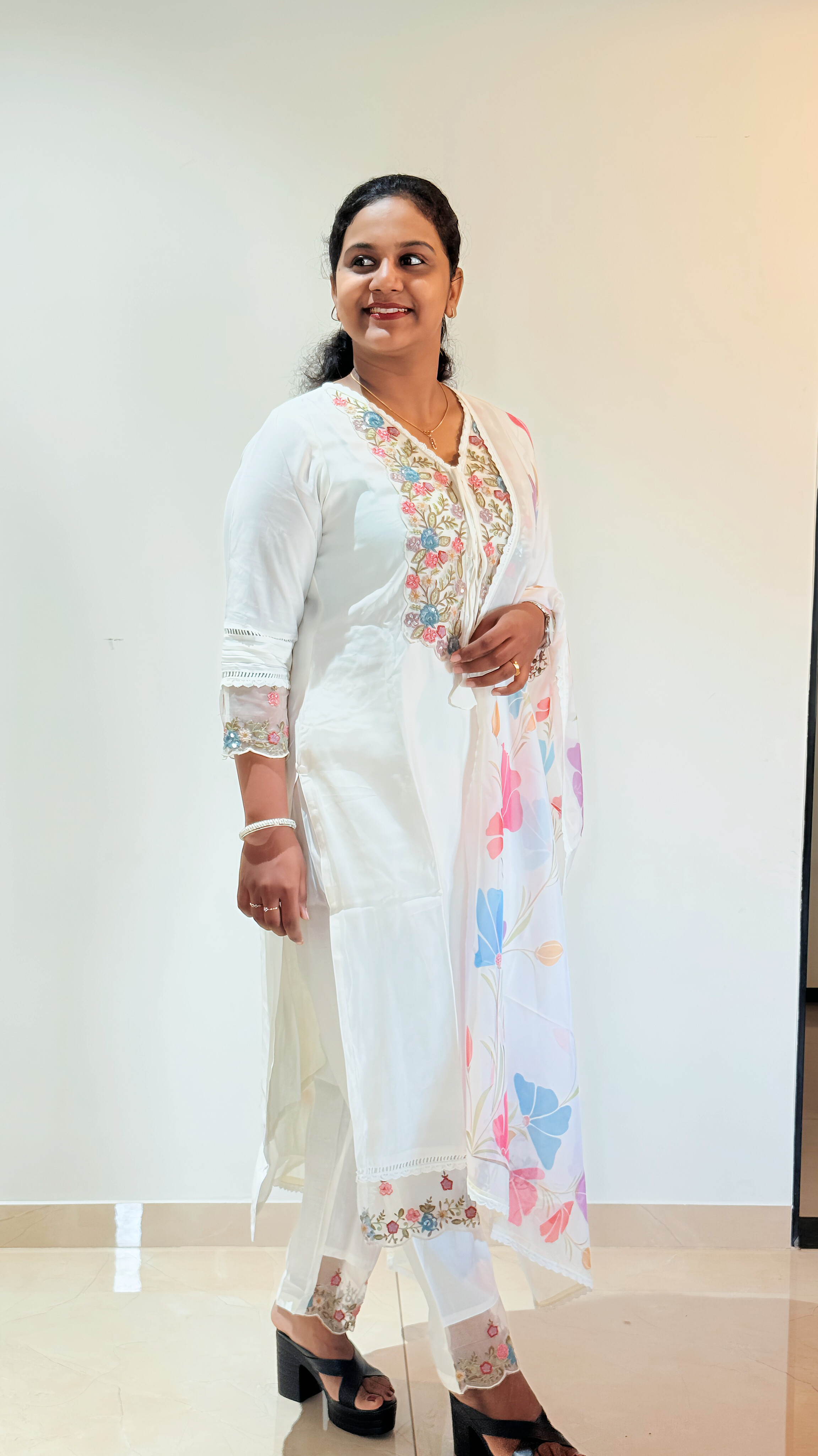 Premium Silk With Embroidery Work 