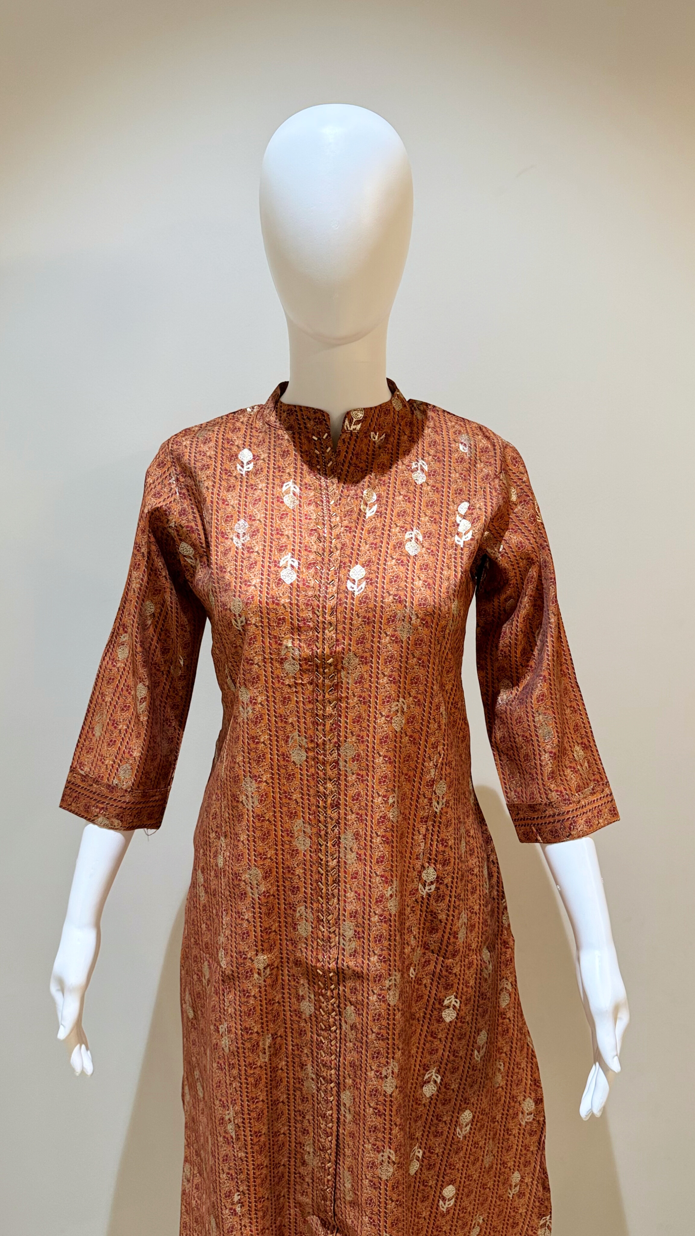 Modal Foil Print With Swaroski Work 