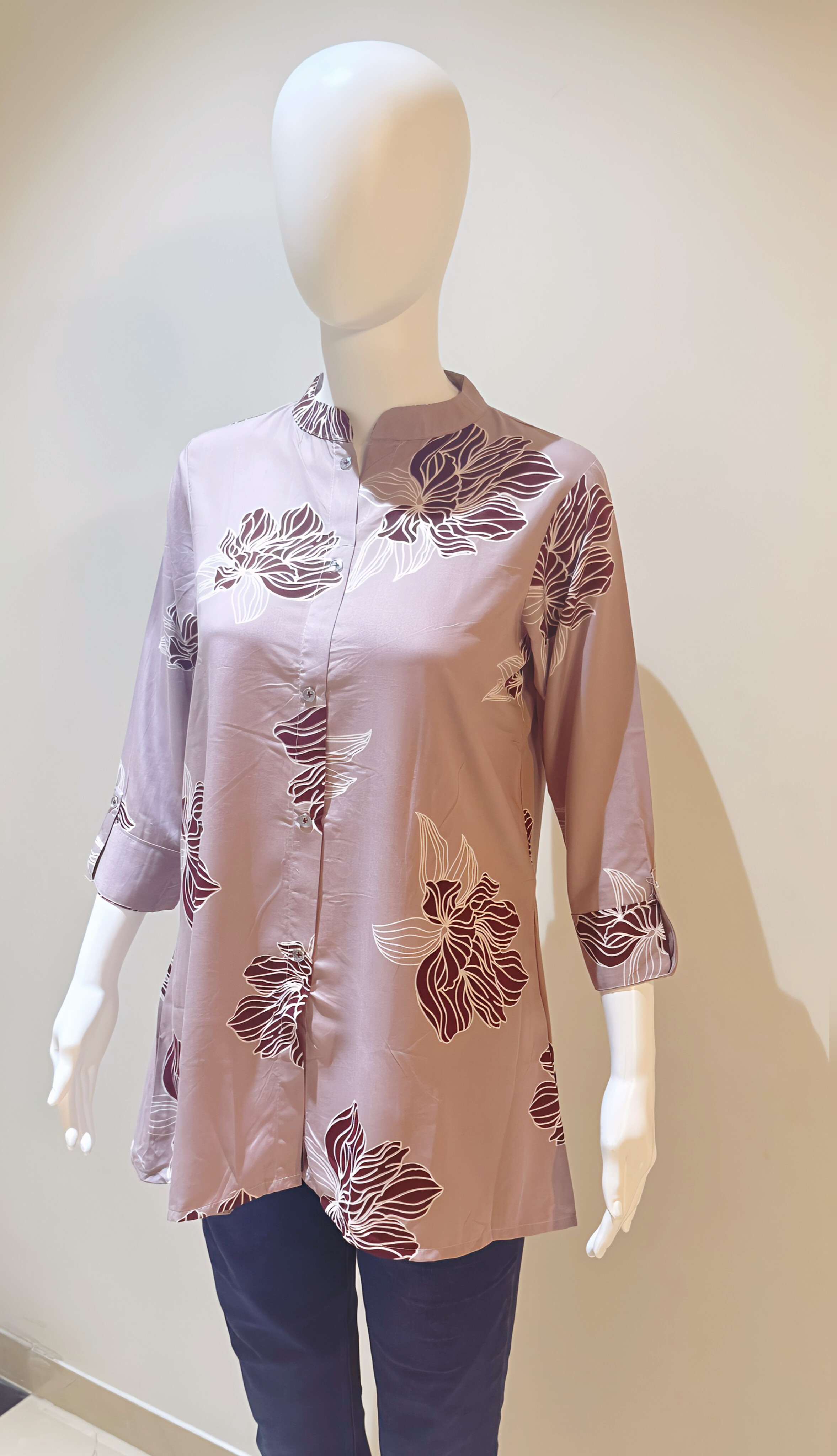 Floral Patterned Tunic Top