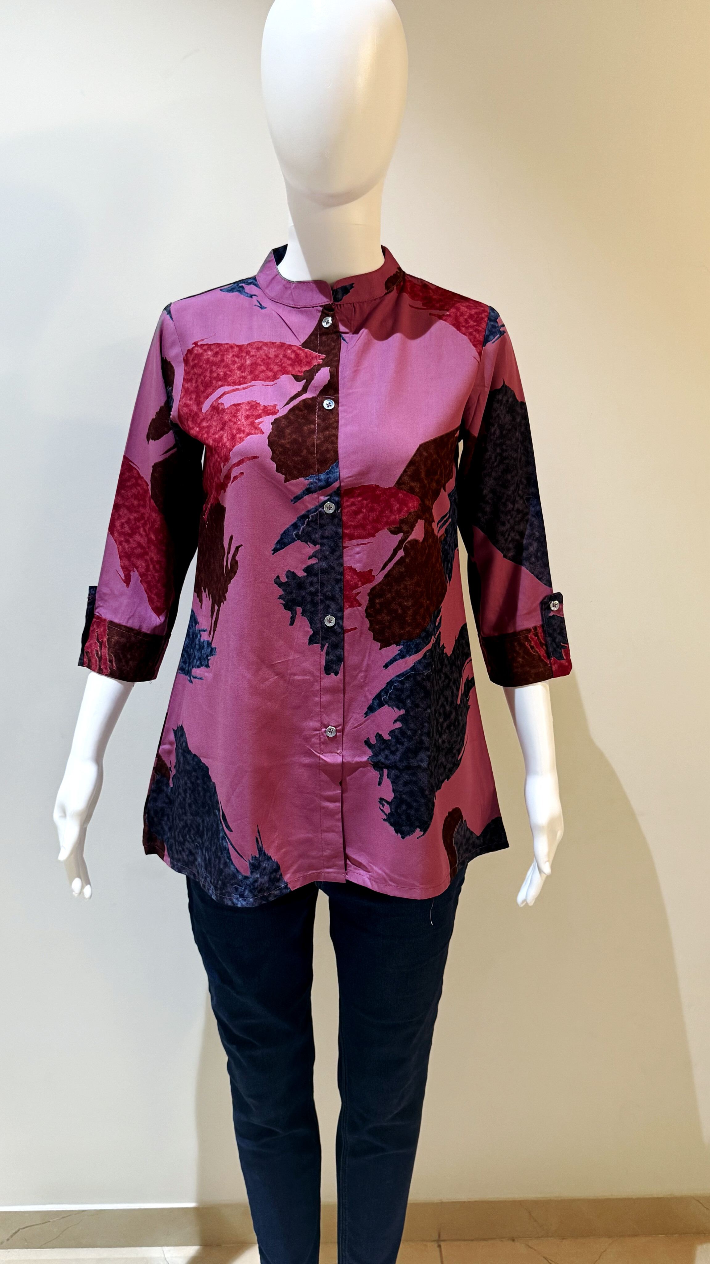 Heavy Rayon Discharge Print