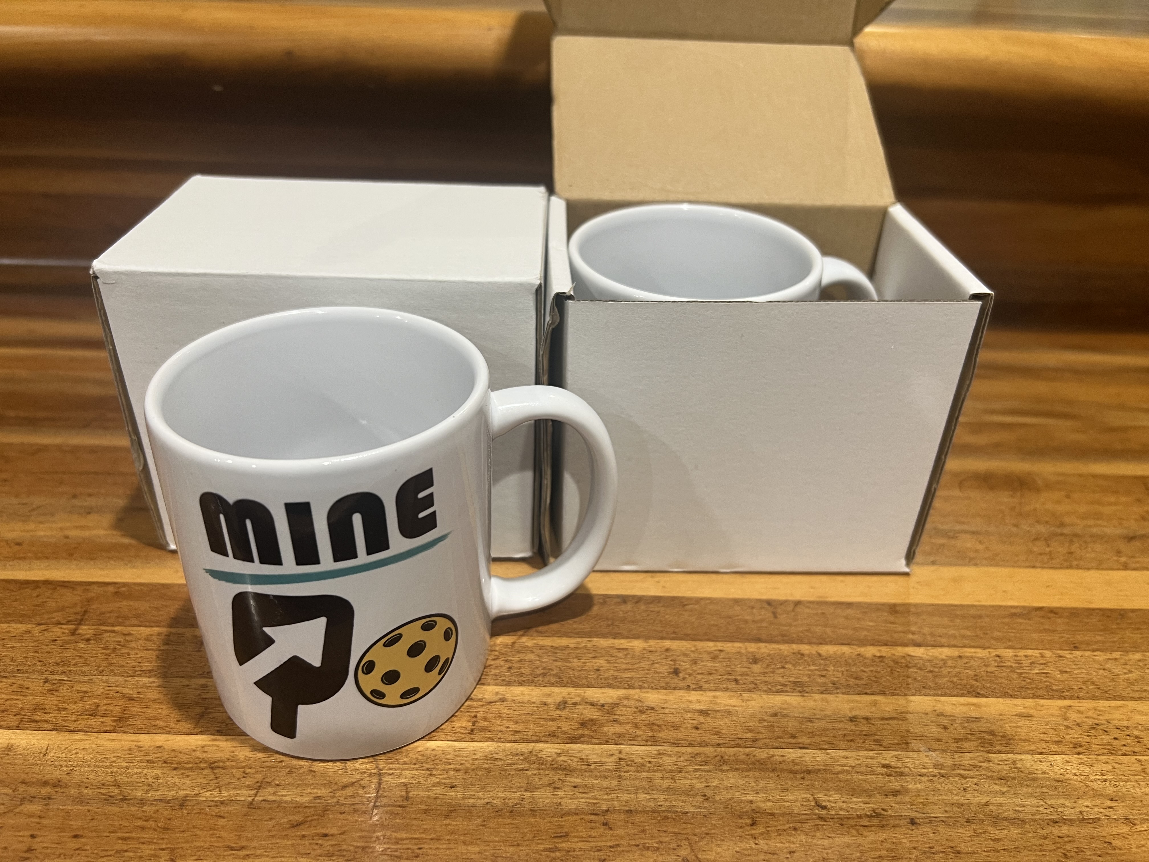 Coffee mug - Mine/Yours matching pickleball mugs (2-pack)