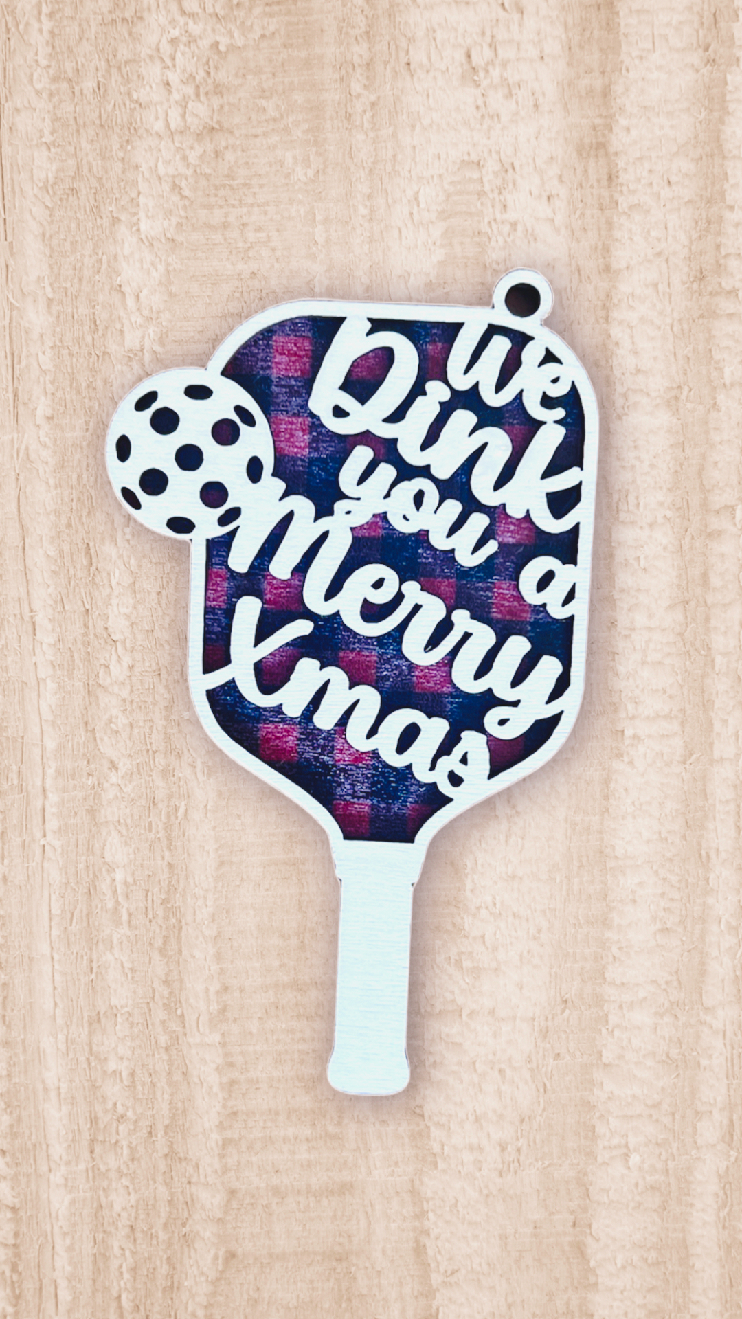 Festive pickleball paddle ornament set – 3 colours included!