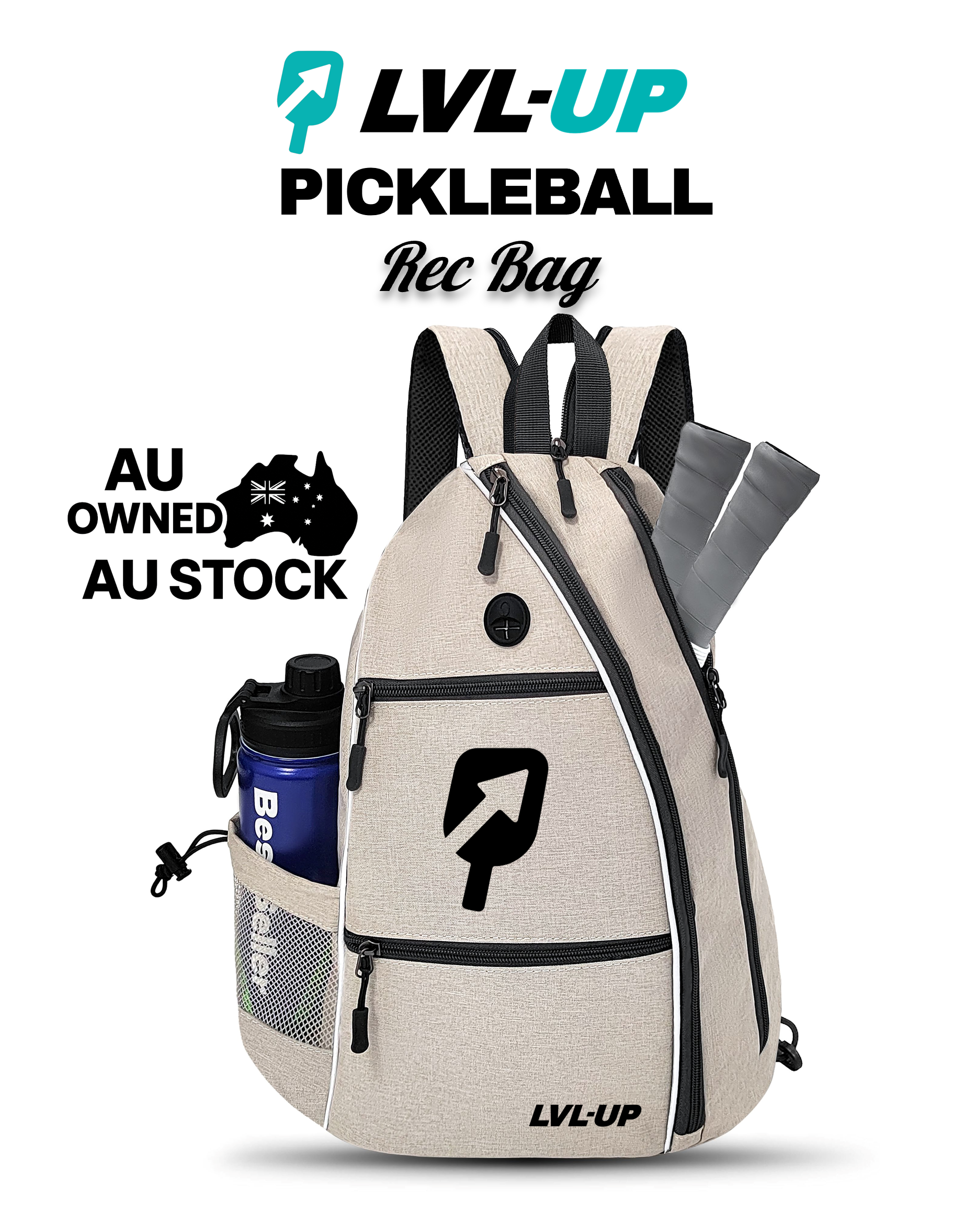 LVL-UP Rec Bag - Beige