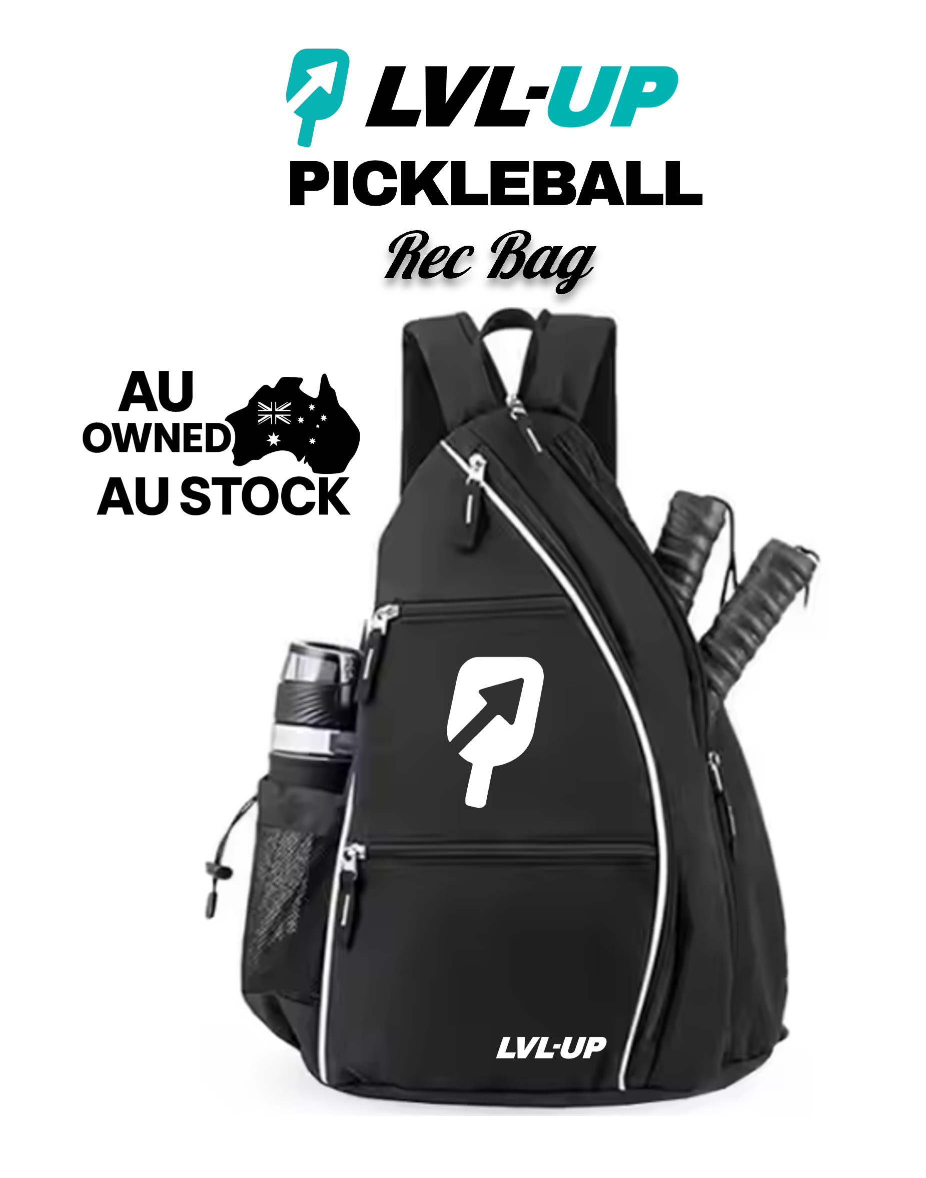 LVL-UP Rec Bag - Black