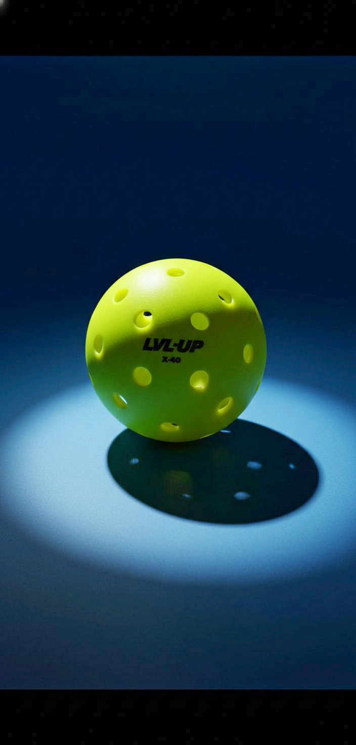 LVL-UP X-40 Outdoor Pickleball balls - 3/6/12/100 packs - Optic Yellow
