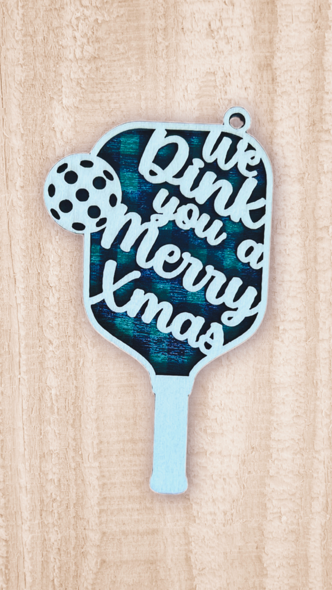 Festive pickleball paddle ornament set – 3 colours included!