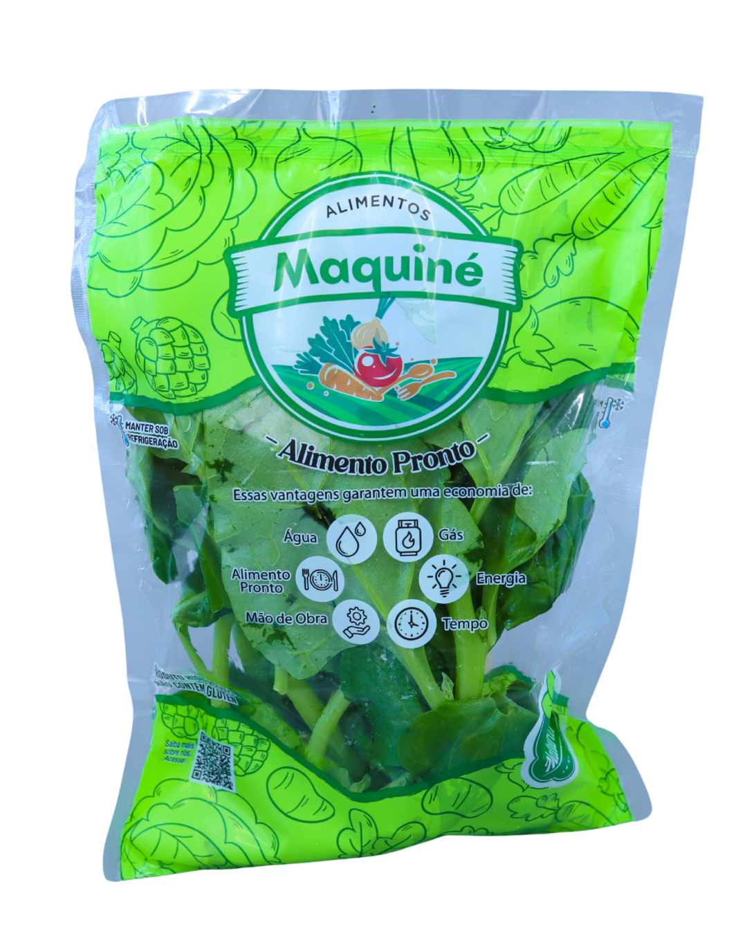 Espinafre higienizado 200g