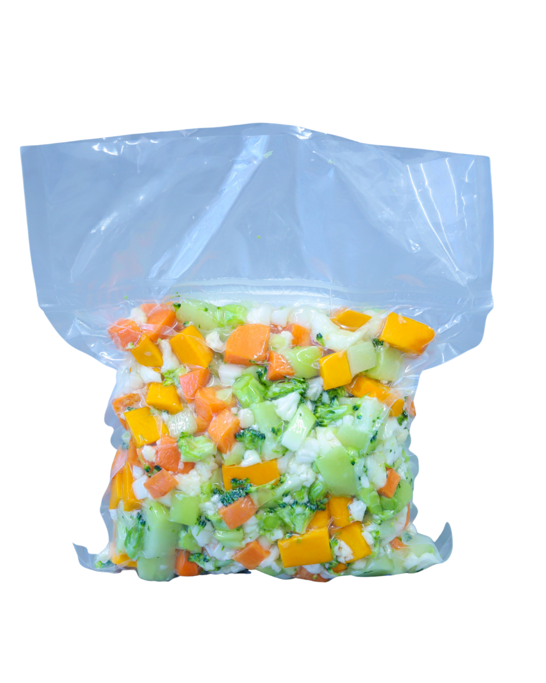 Mix sopão higienizado 500g ( cenoura, moranga, chuchu, brócolis, couve flor )