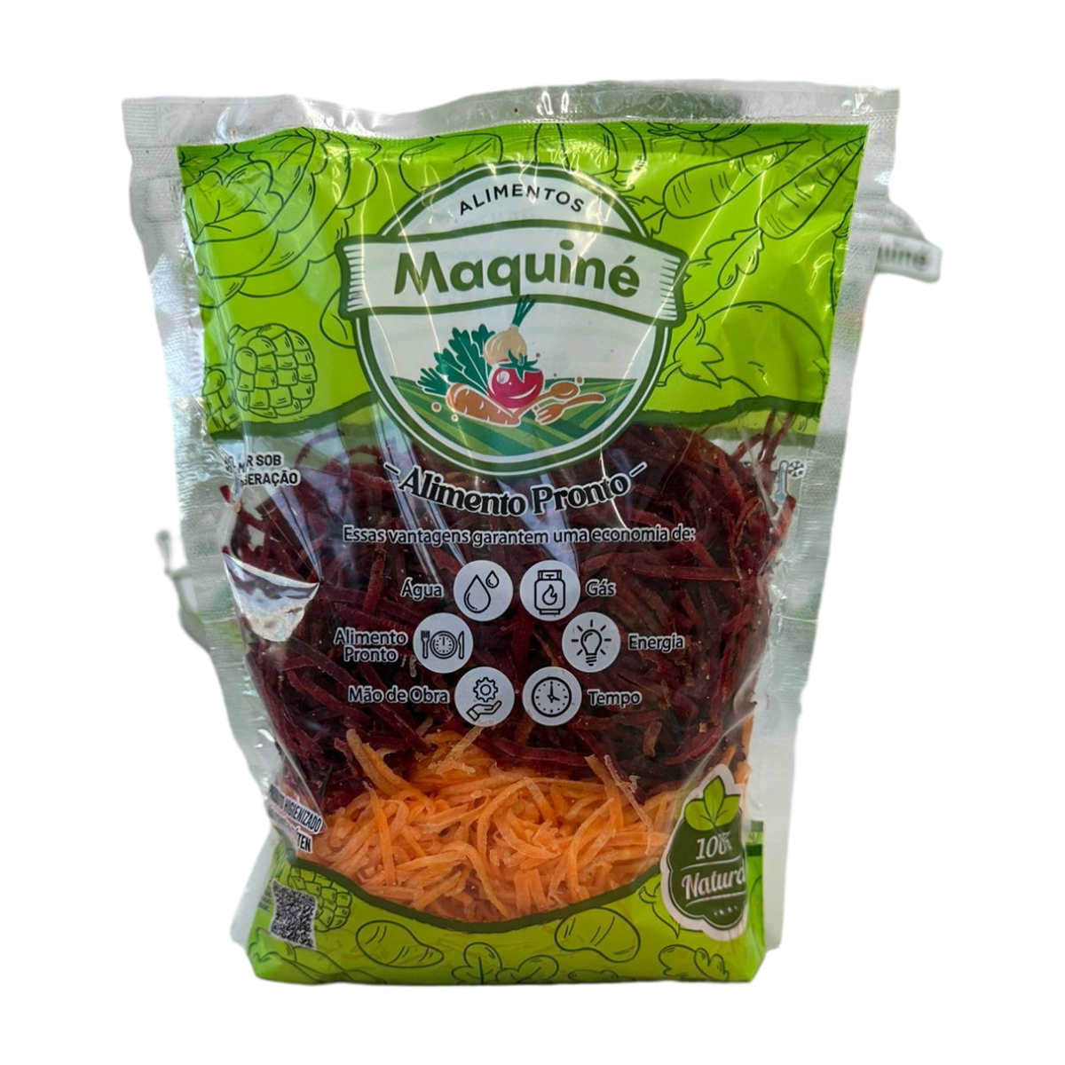 Mix de beterraba e cenoura ralada 500g 