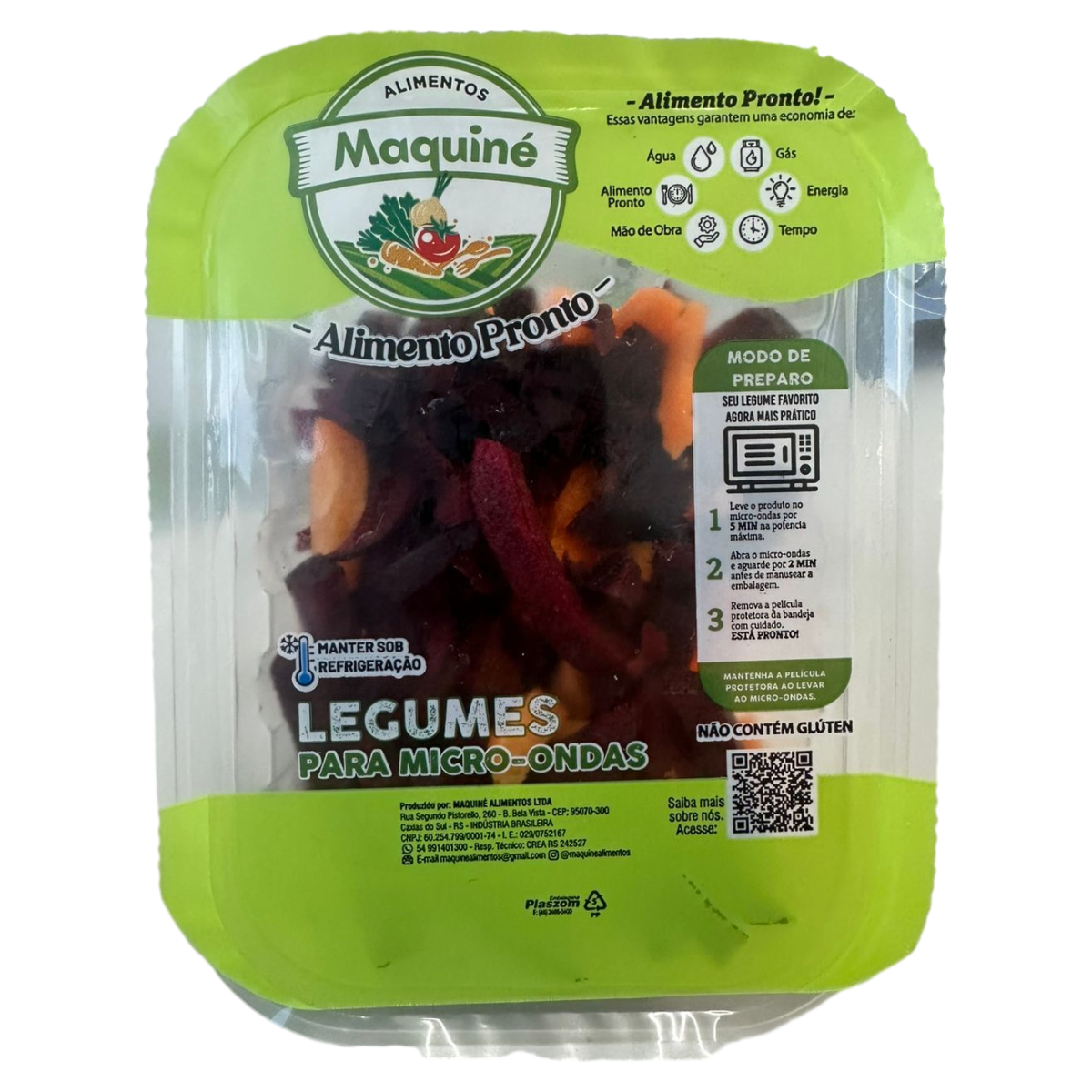 Mix de beterraba e cenoura tiras micro-ondas 200g