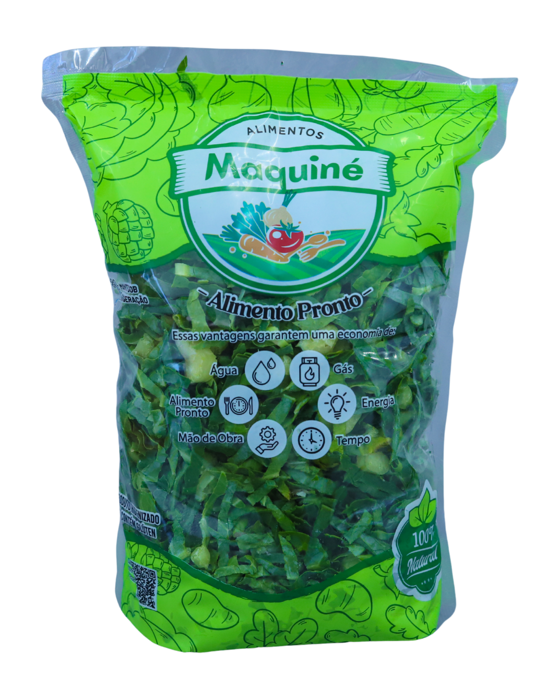 Couve verde higienizada 300g