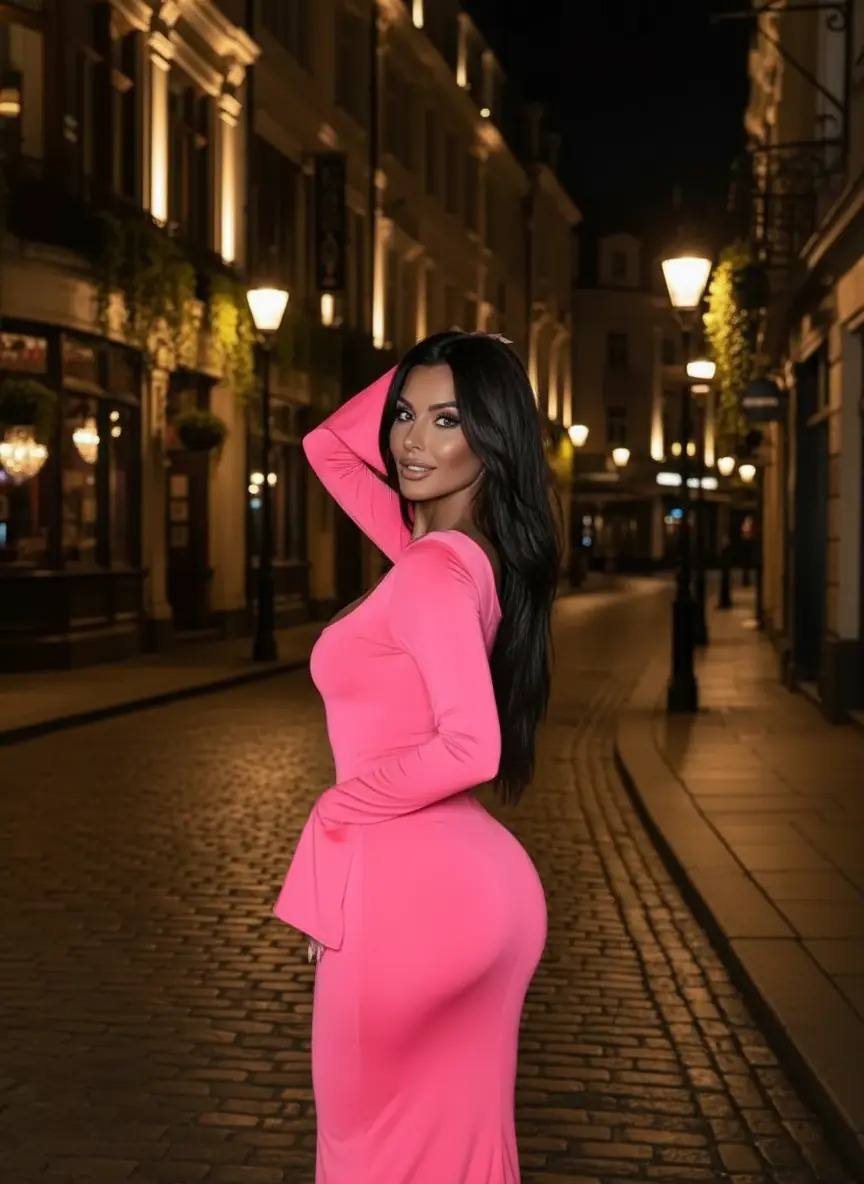 Elegant Pink Evening Dress