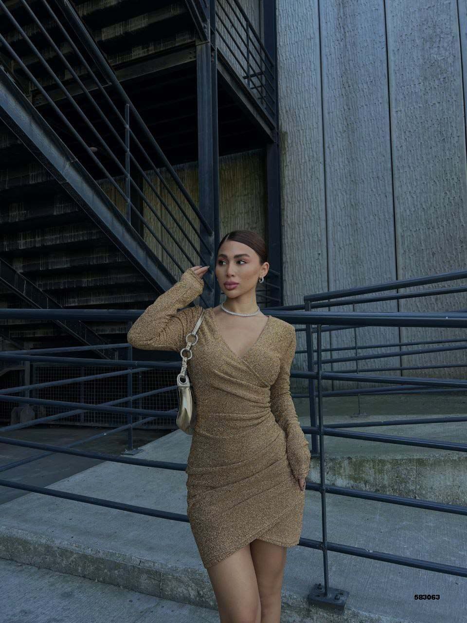 Elegant Black Long Sleeve Dress