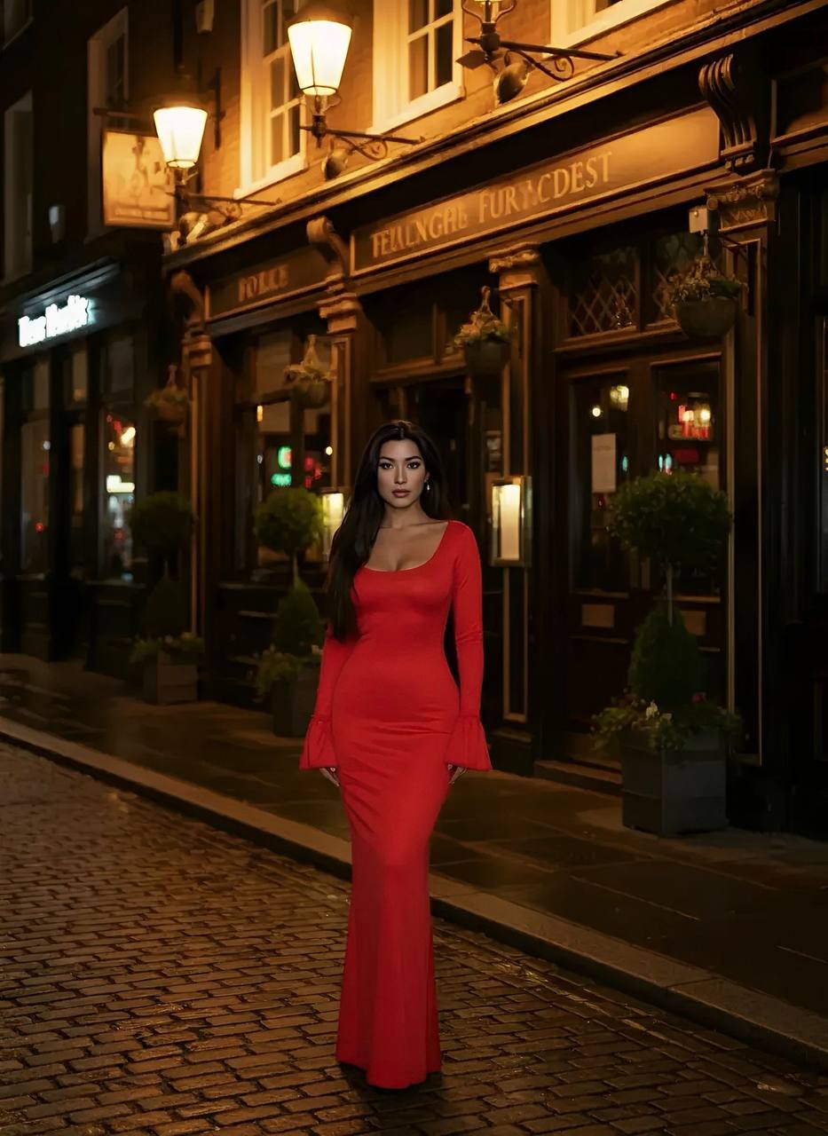 Elegant Pink Evening Dress