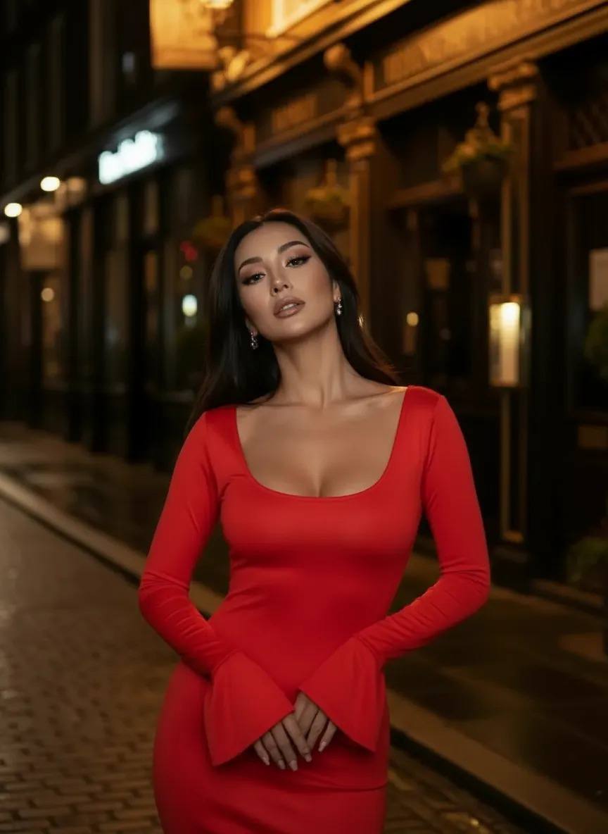 Elegant Pink Evening Dress