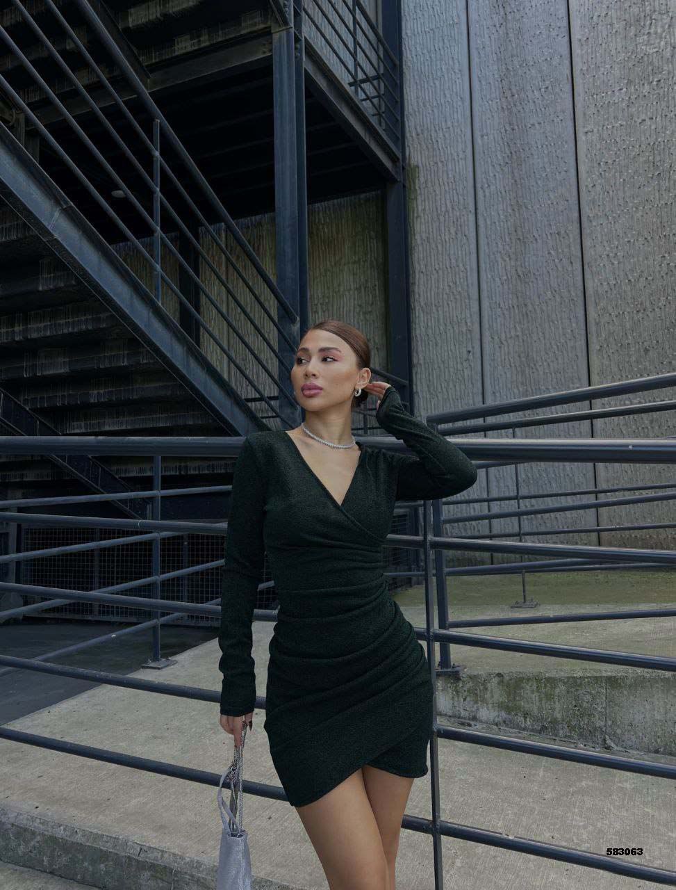 Elegant Black Long Sleeve Dress