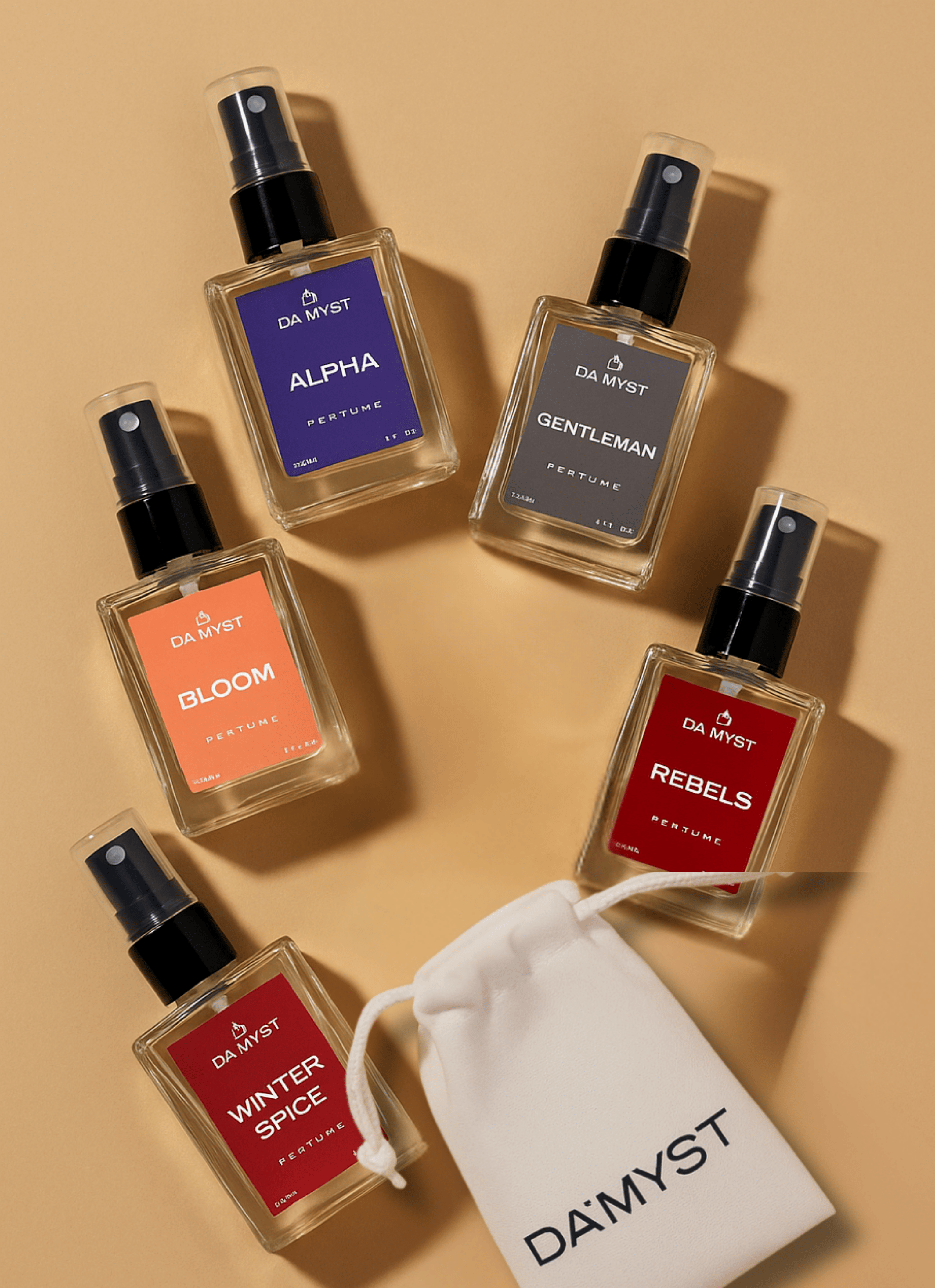 DA'MYST Discovery Set – 5 x 10ml Perfume Testers