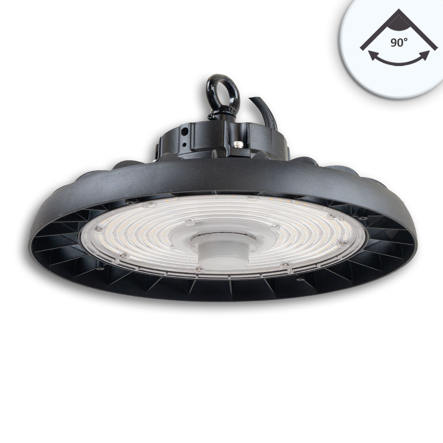 LED Hallenleuchte FL2 200W, 90°, IK10, IP65, DALI dimmbar, kaltweiß