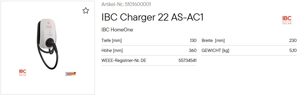 IBC Charger 22 AS-AC1