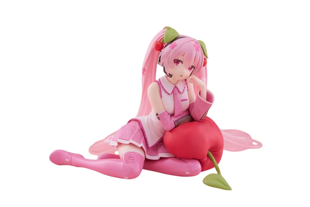 Hatsune Miku PVC Statue Desktop Cute Figure Sakura Miku Cherry Cushion Ver.