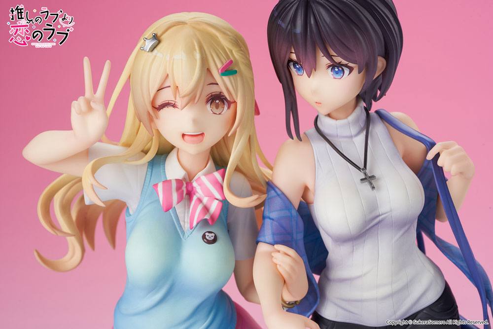 OshiRabu: Waifus Over Husbandos Statue 2-Pack 1/7 Ren Furutachi & Akuru Hayahoshi 