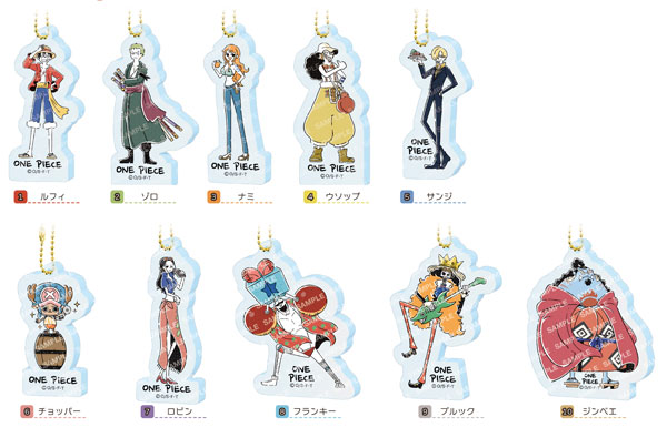 ONE PIECE YuruSta Vol.2 Acrylic Keychain.