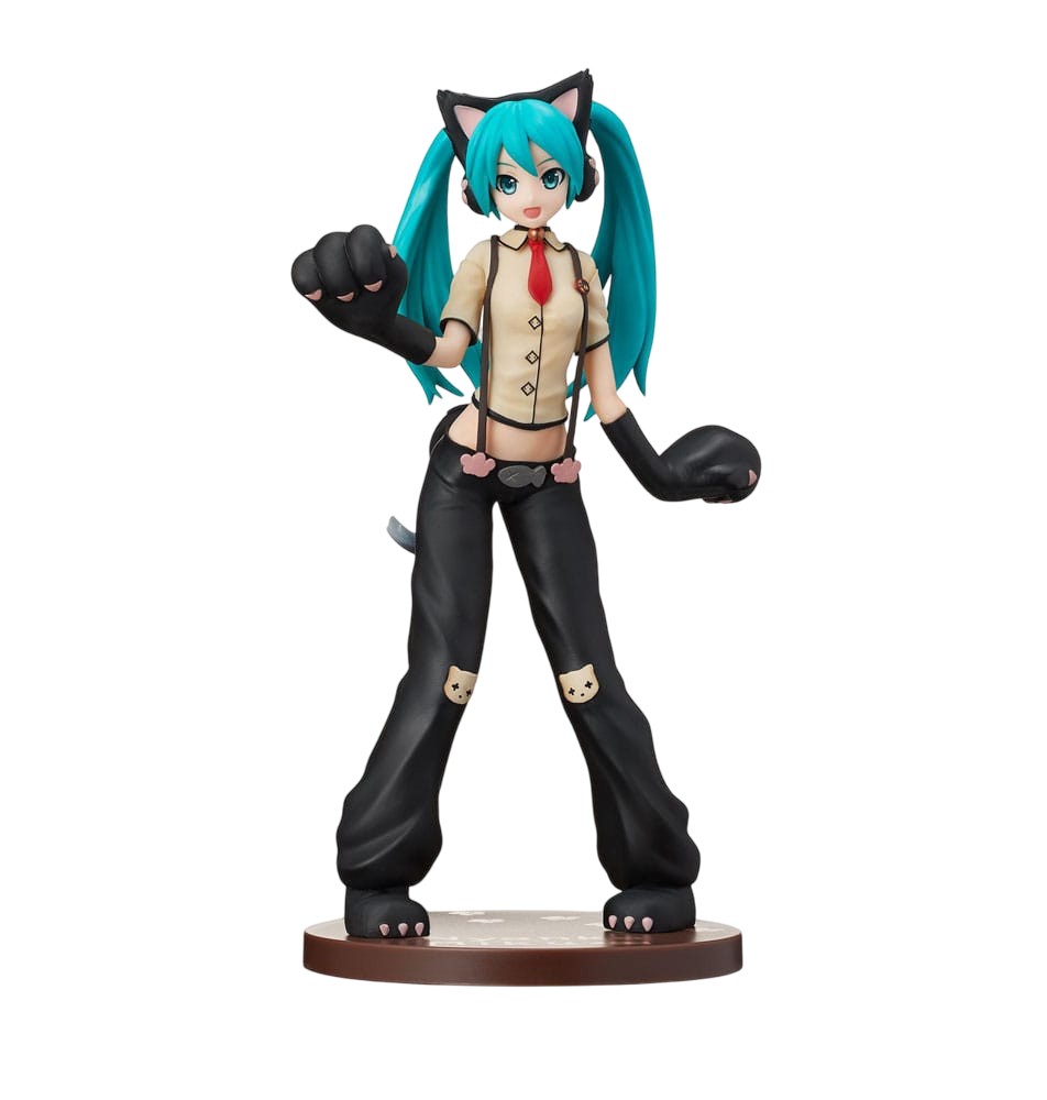 Hatsune Miku Project DIVA Arcade Future Tone SPM PVC Statue Hatsune Miku Kitty Cat 