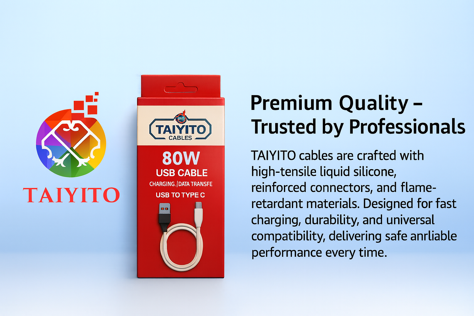 TPRO USB-A to Type-C Cable 80W