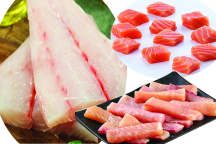 Fresh boneless Fish Fillets, cubes & finger
