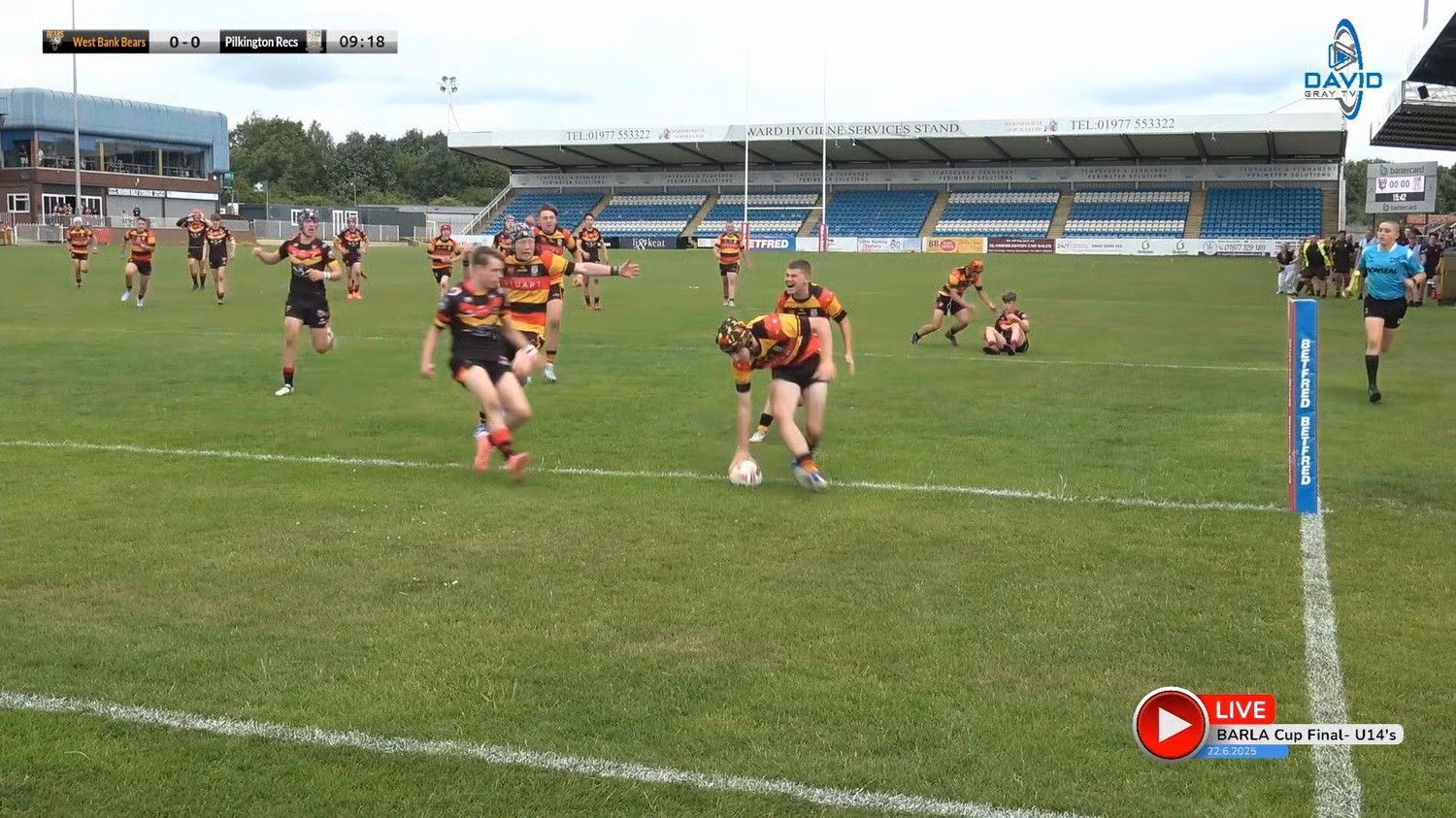 West Bank Bears V Pilkington Recs Reds.